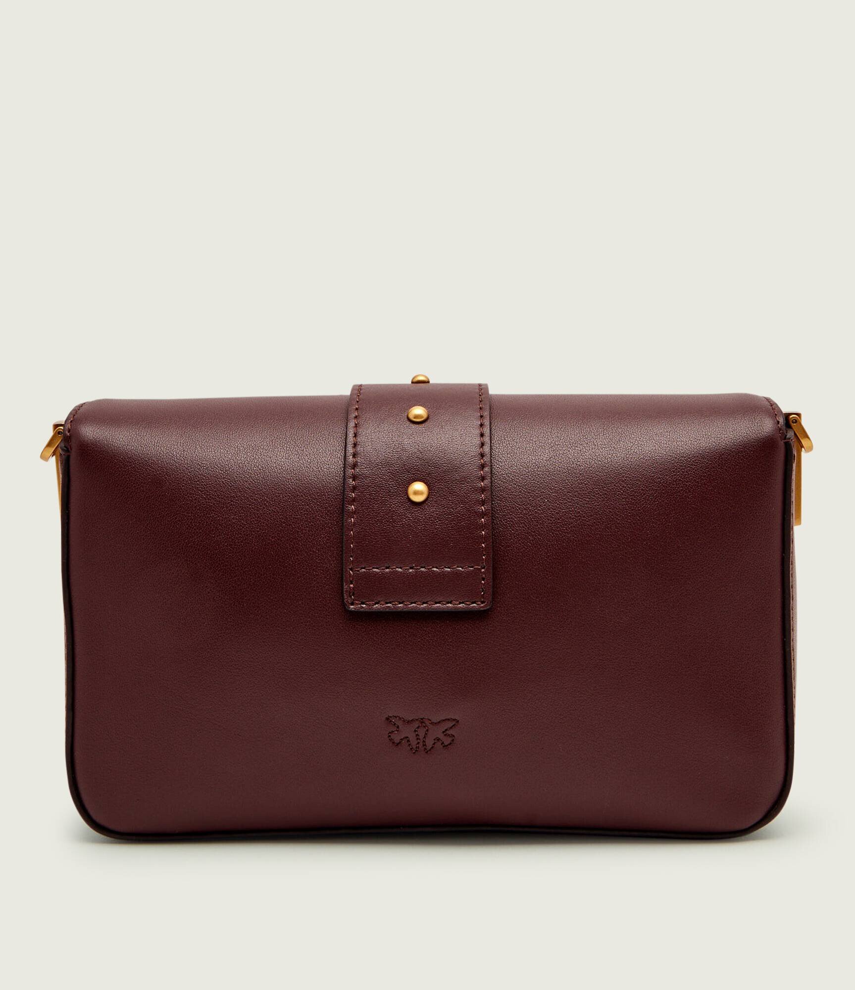 Pinko De piele geantă poștaș LOVE ONE MINI SLOUCHY