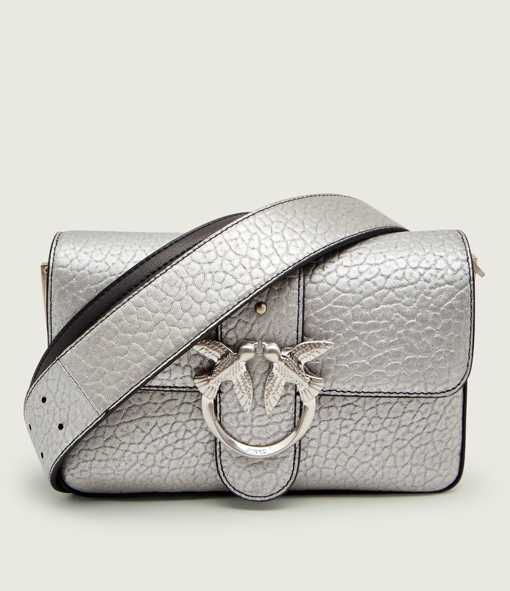 Pinko De piele geantă poștaș LOVE ONE MINI SLOUCHY FL