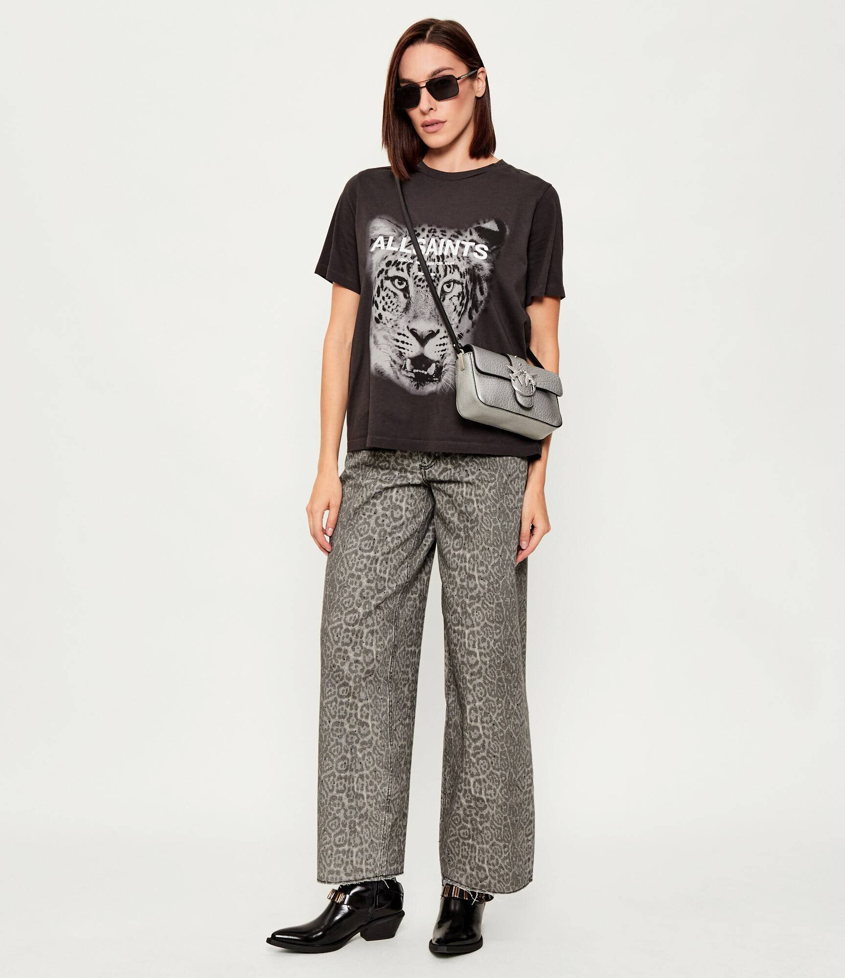 Pinko De piele geantă poștaș LOVE ONE MINI SLOUCHY FL