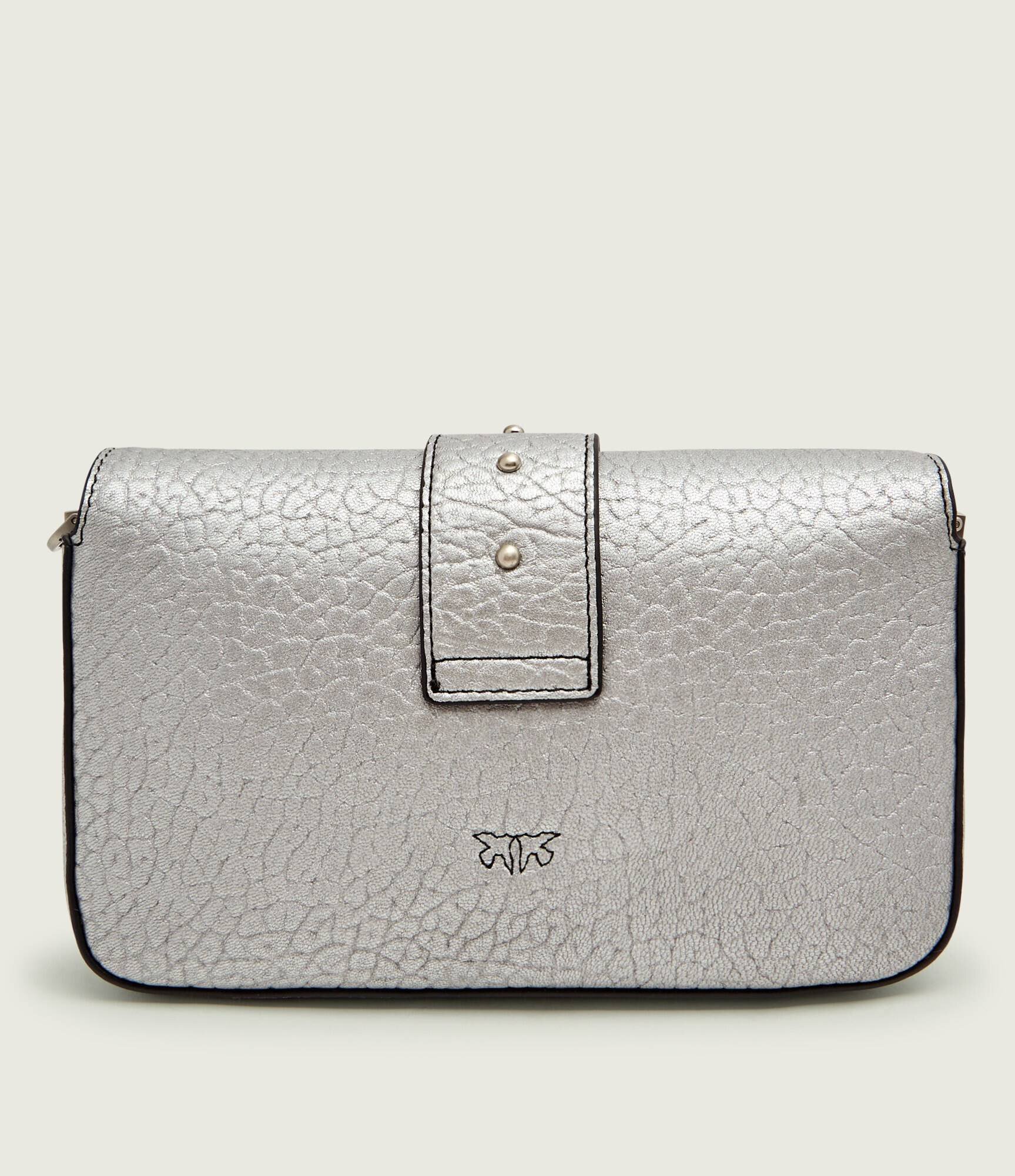 Pinko De piele geantă poștaș LOVE ONE MINI SLOUCHY FL