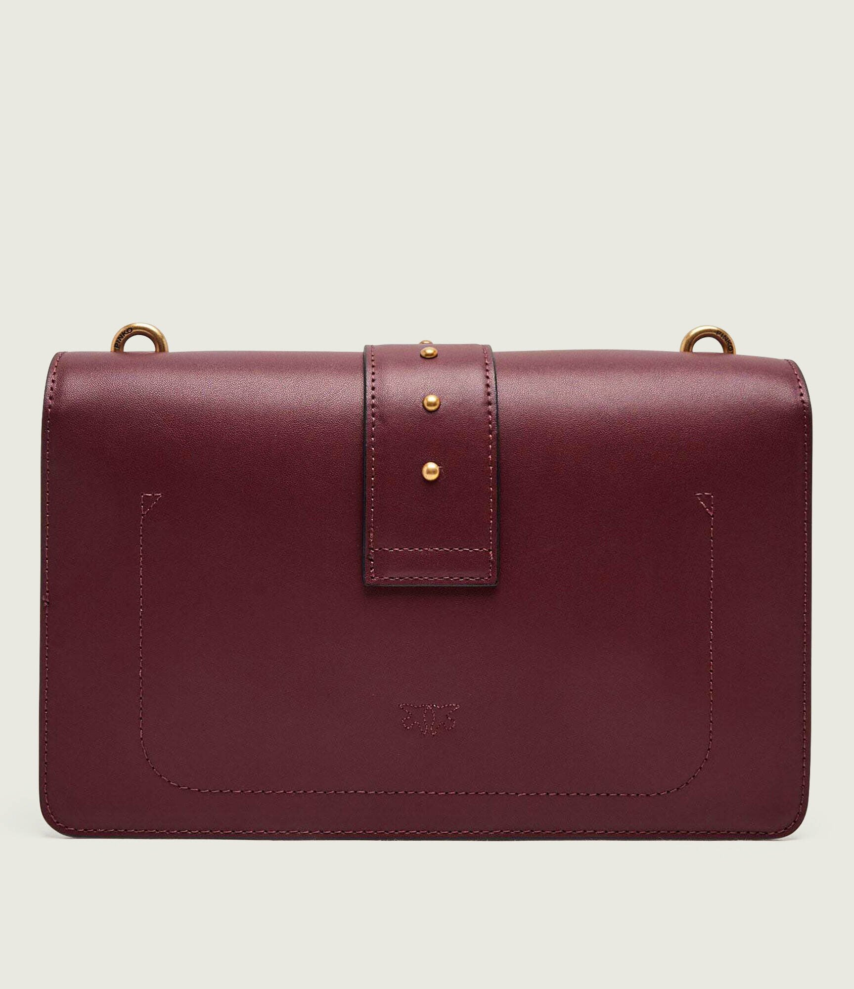 Pinko De piele geantă poștaș Ove One Classic New Buckle