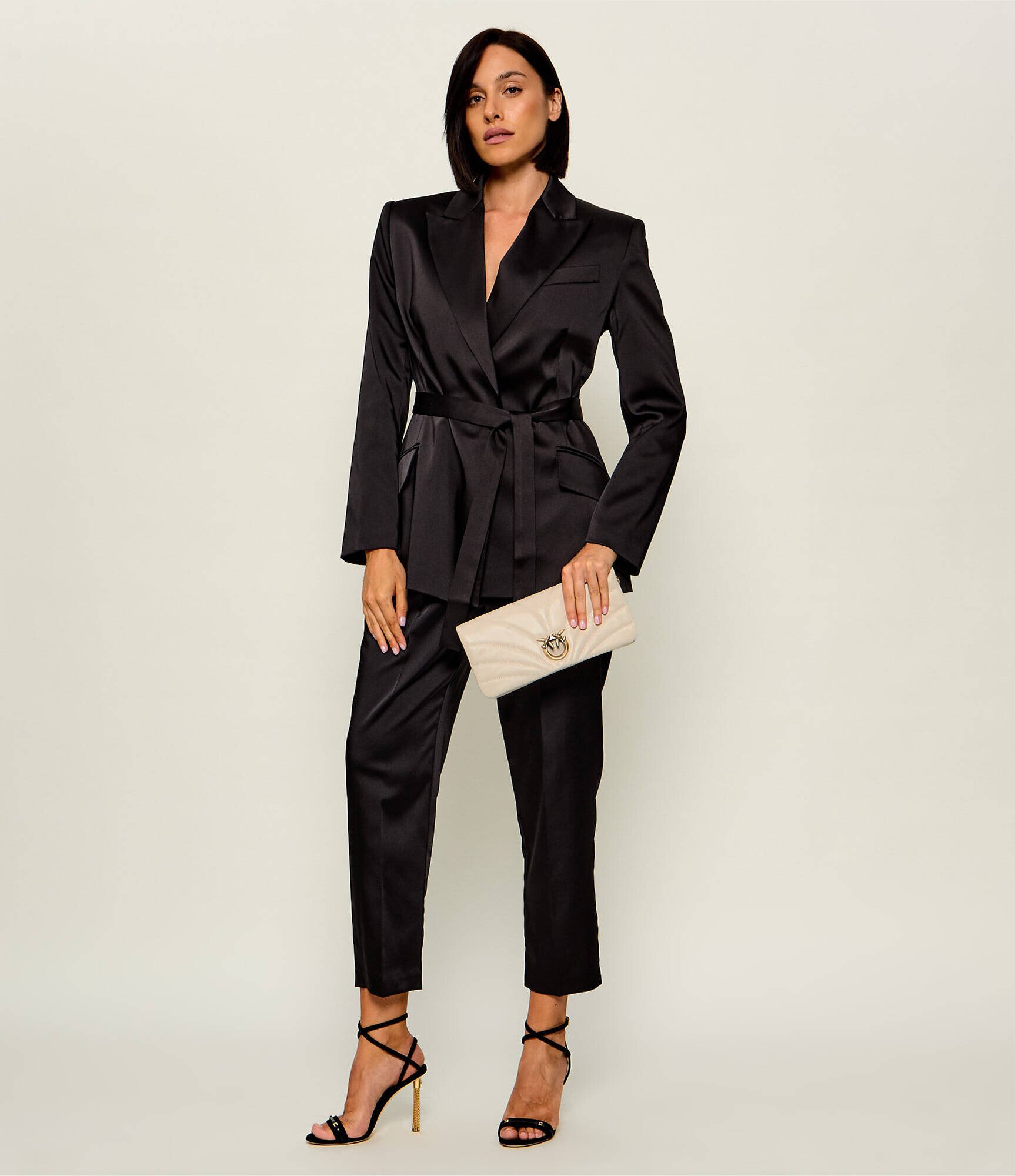Pinko De piele geantă poștaș/poșetă plic Click Horizontal Classic