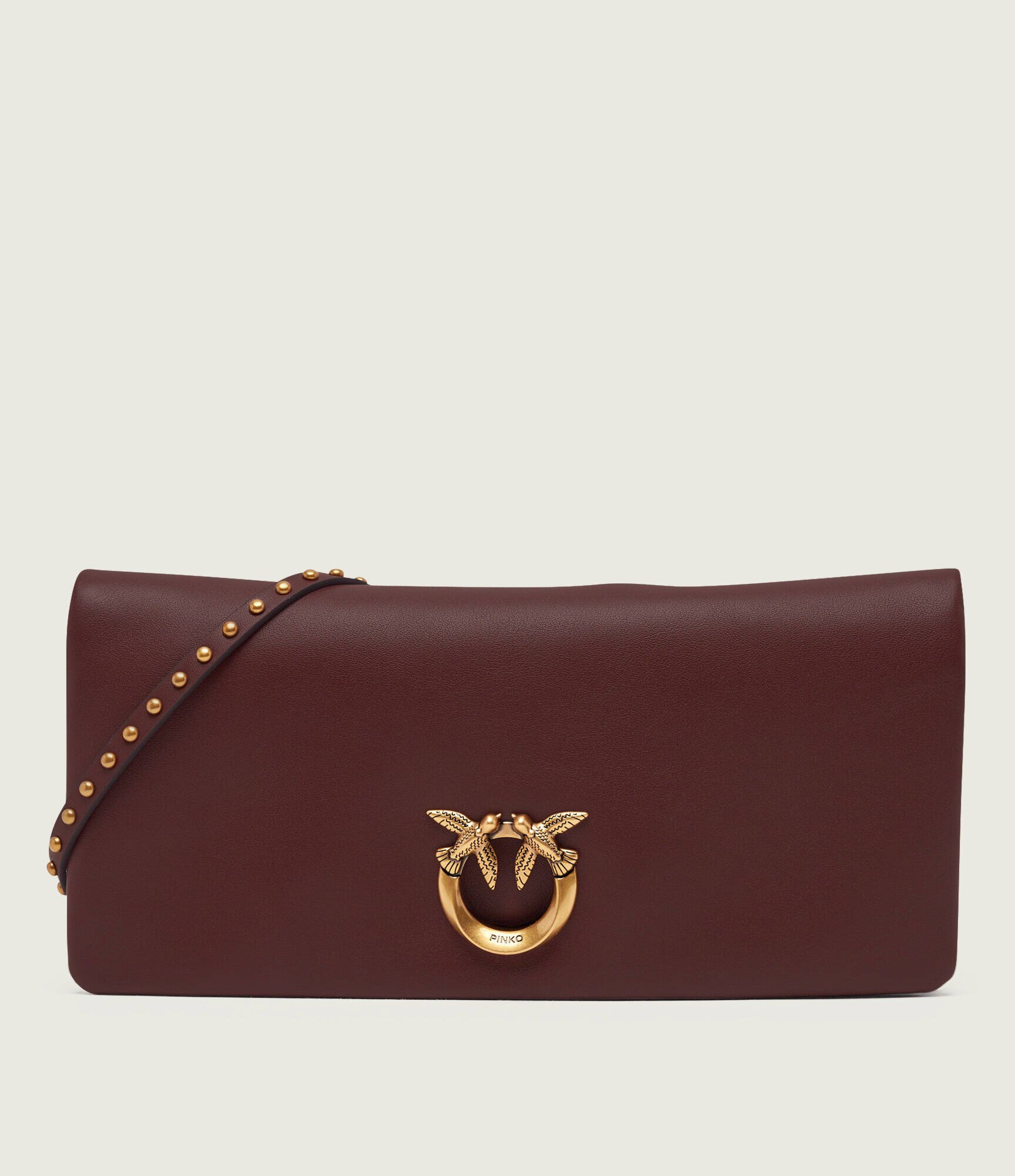 Pinko De piele geantă poștaș/poșetă plic CLICK SOFT HORIZONTAL CLASSIC