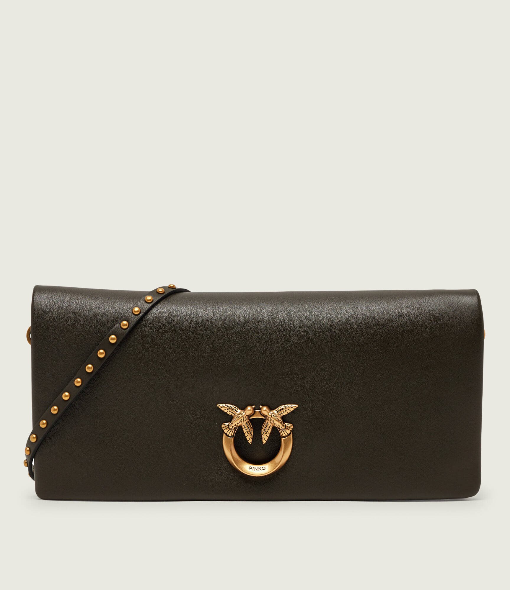 Pinko De piele geantă poștaș/poșetă plic CLICK SOFT HORIZONTAL CLASSIC