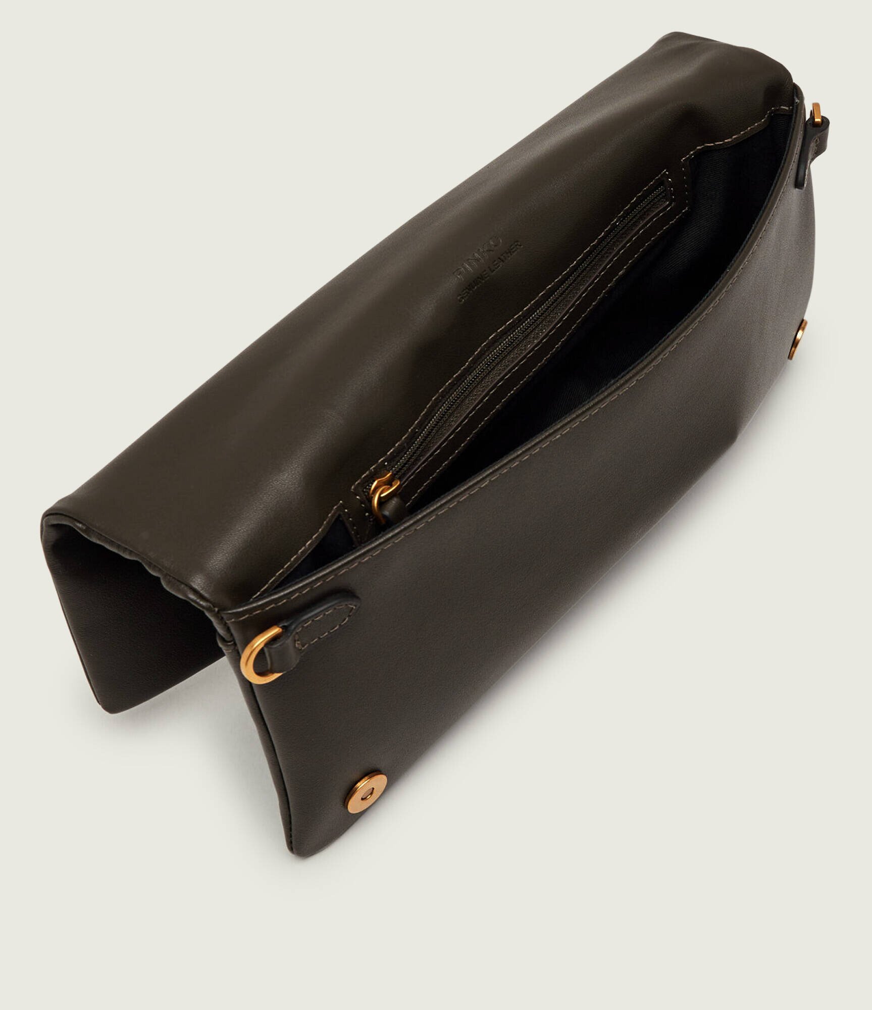 Pinko De piele geantă poștaș/poșetă plic CLICK SOFT HORIZONTAL CLASSIC