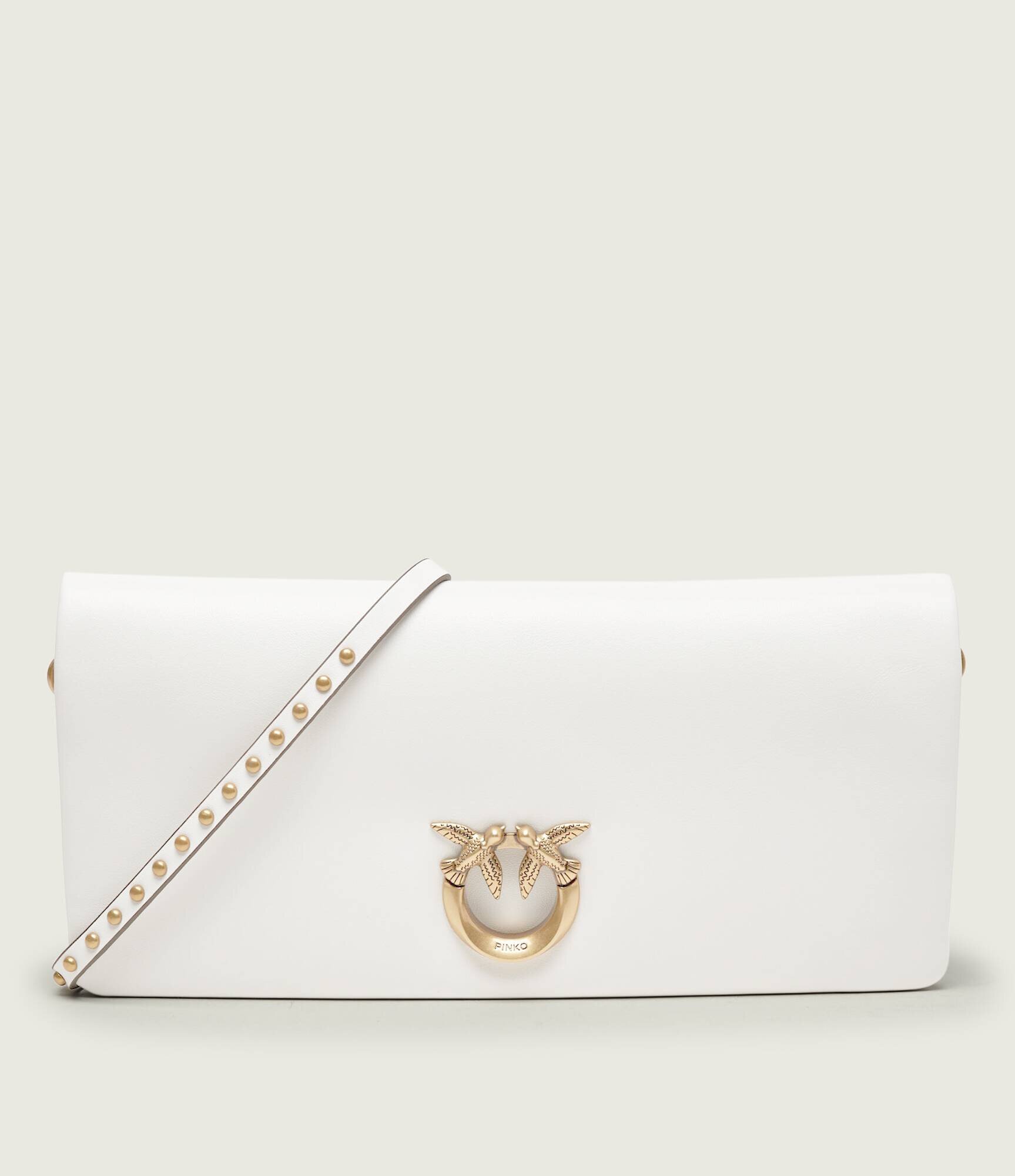 Pinko De piele geantă poștaș/poșetă plic CLICK SOFT HORIZONTAL CLASSIC