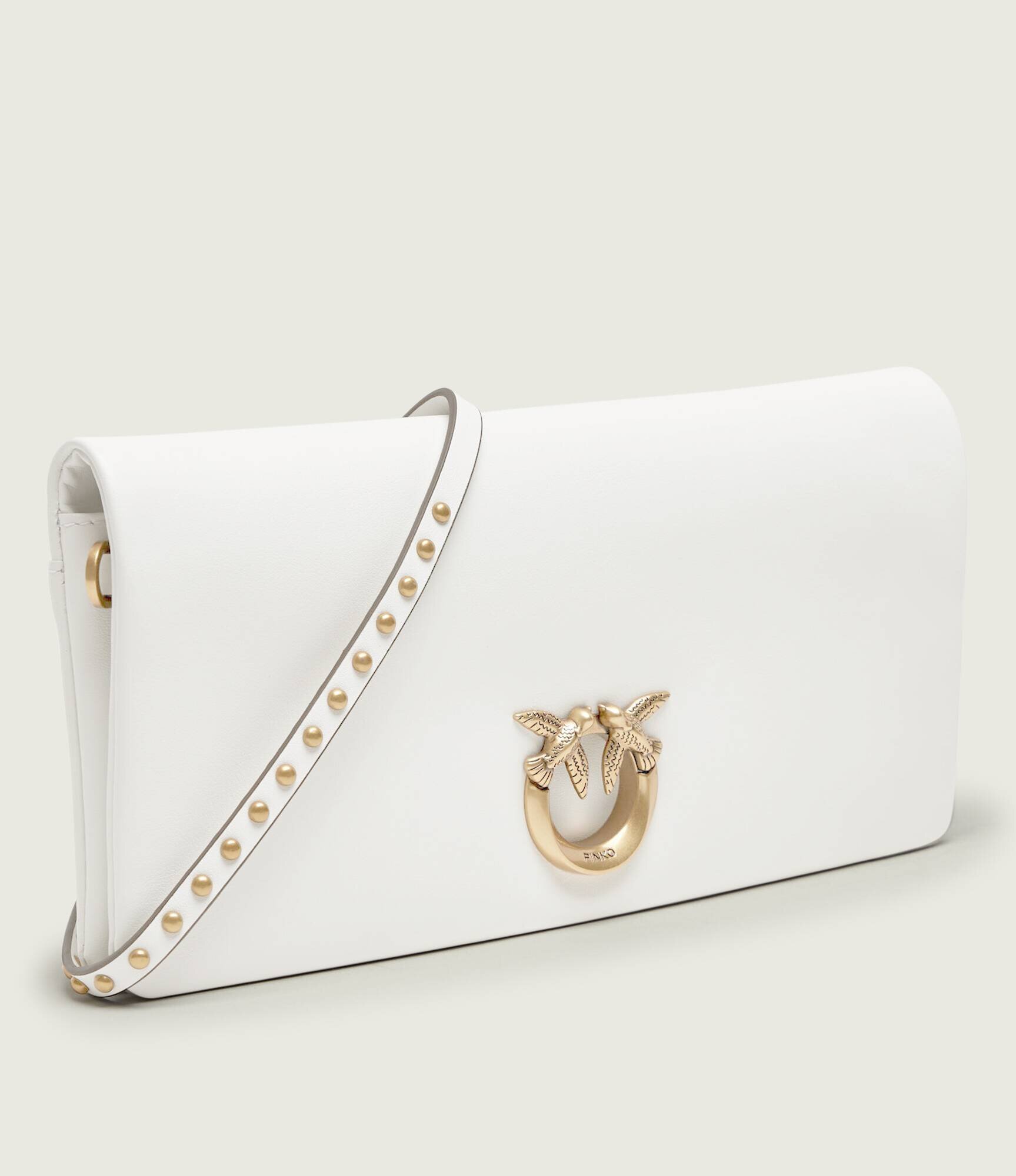Pinko De piele geantă poștaș/poșetă plic CLICK SOFT HORIZONTAL CLASSIC
