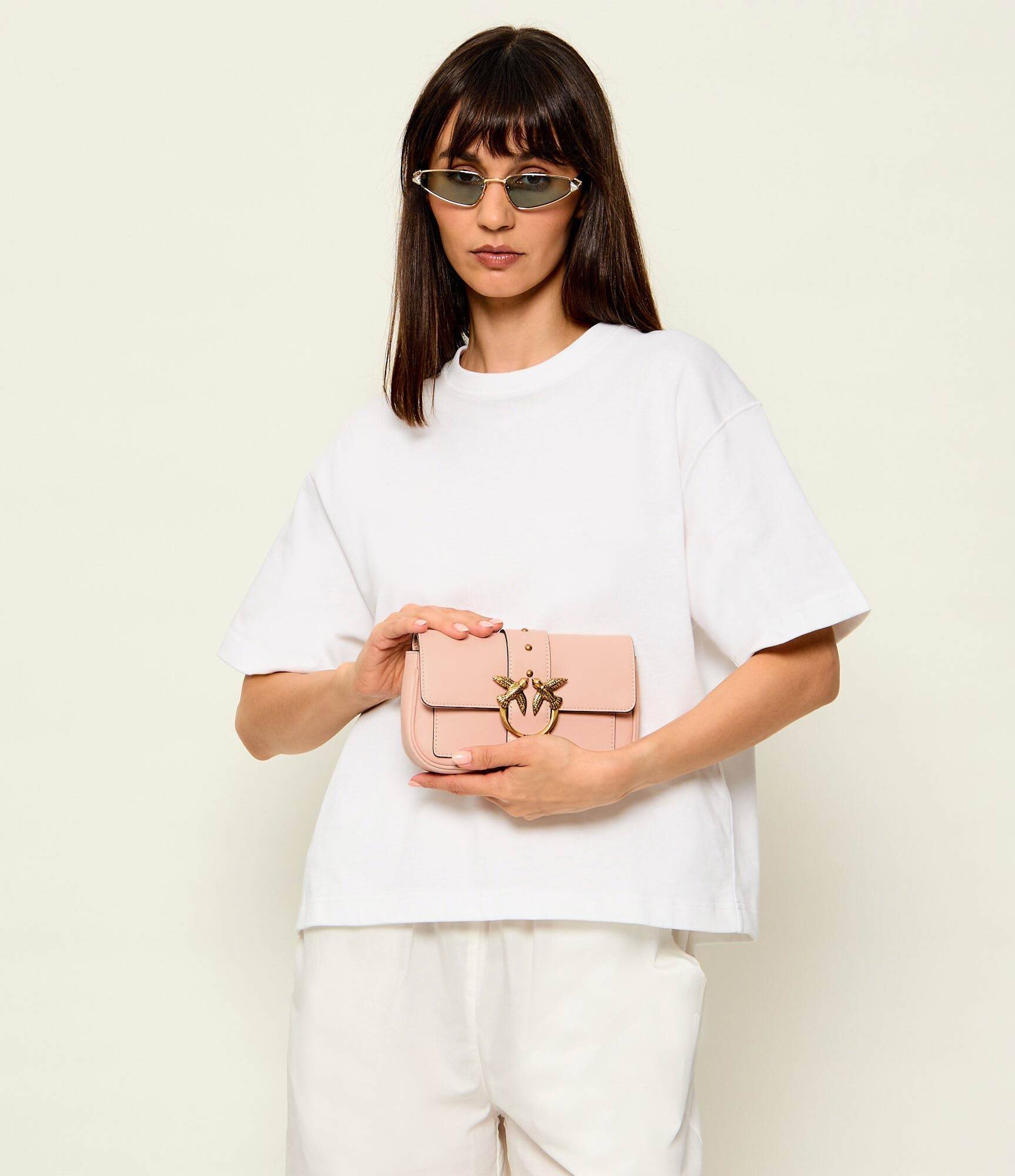 Pinko De piele geantă poștaș/poșetă plic Love One Pocket C