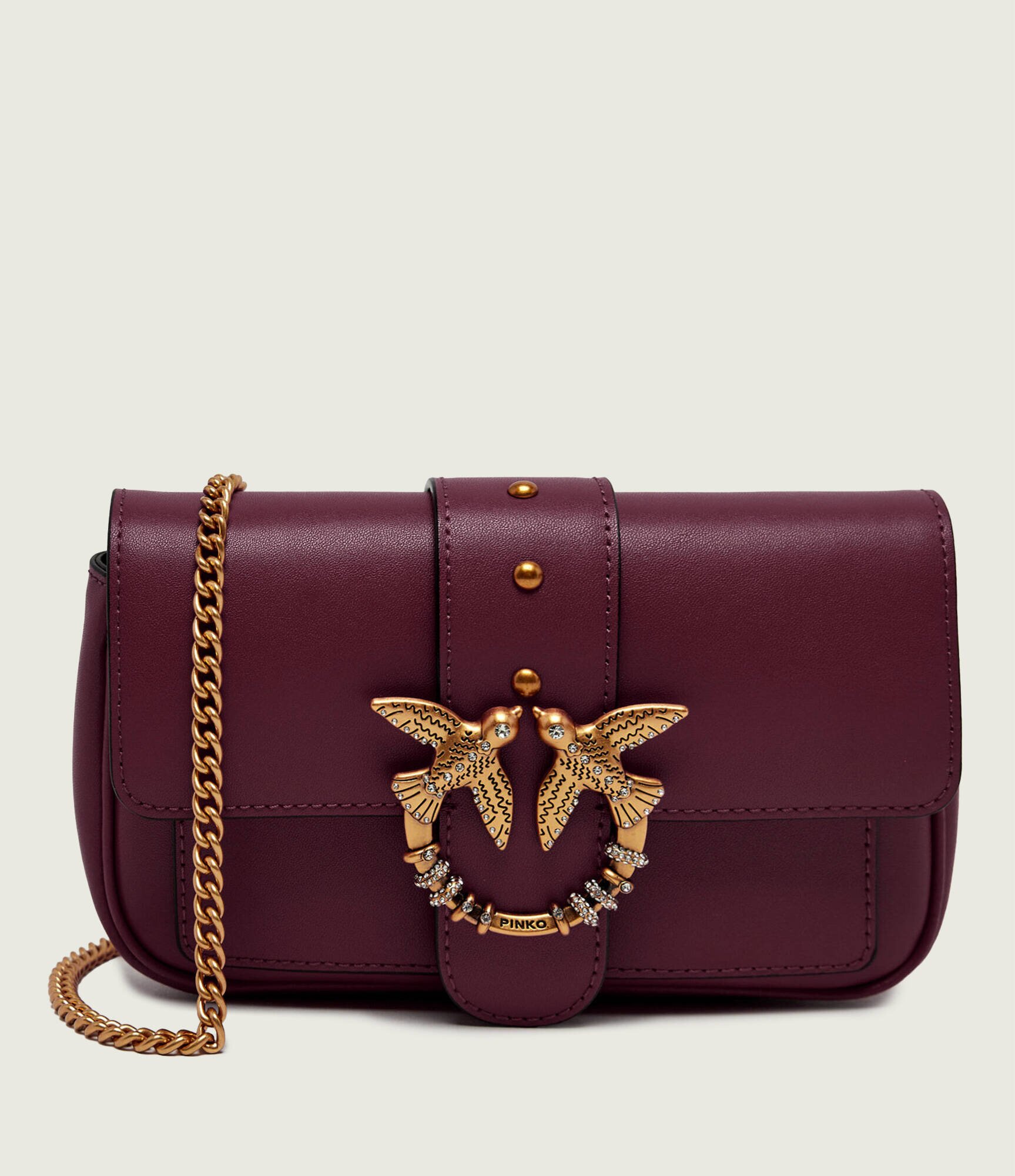 Pinko De piele geantă poștaș/poșetă plic Love Pocket New Buckle