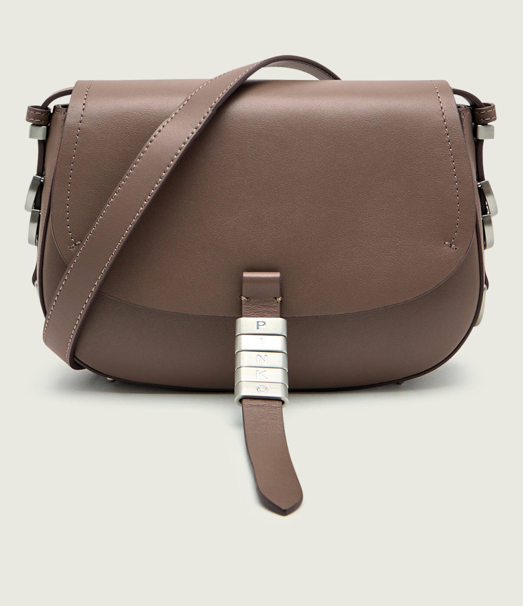 Pinko De piele geantă poștaș SADDLE MINI