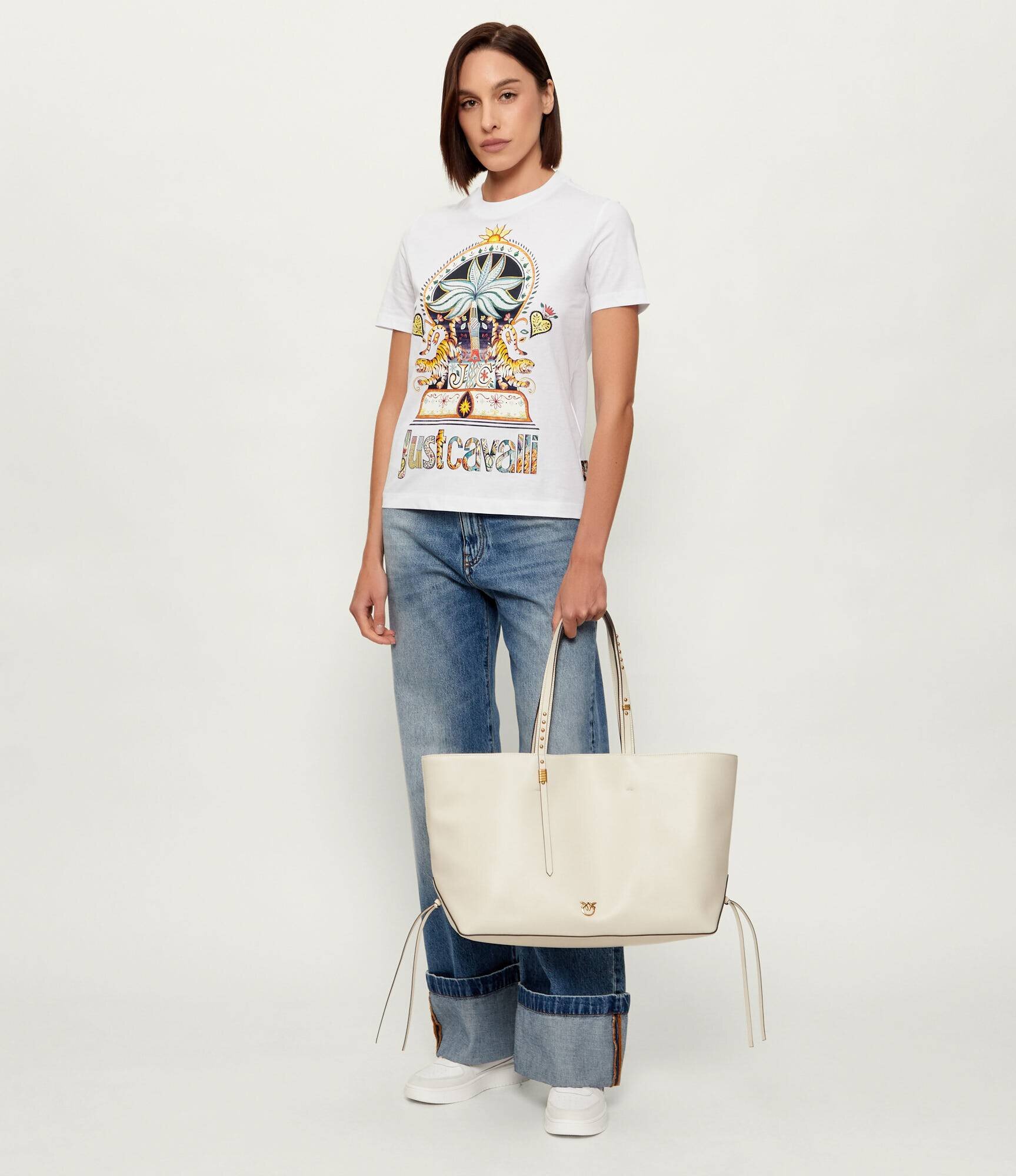 Pinko De piele geantă shopper CABAS CLASSIC