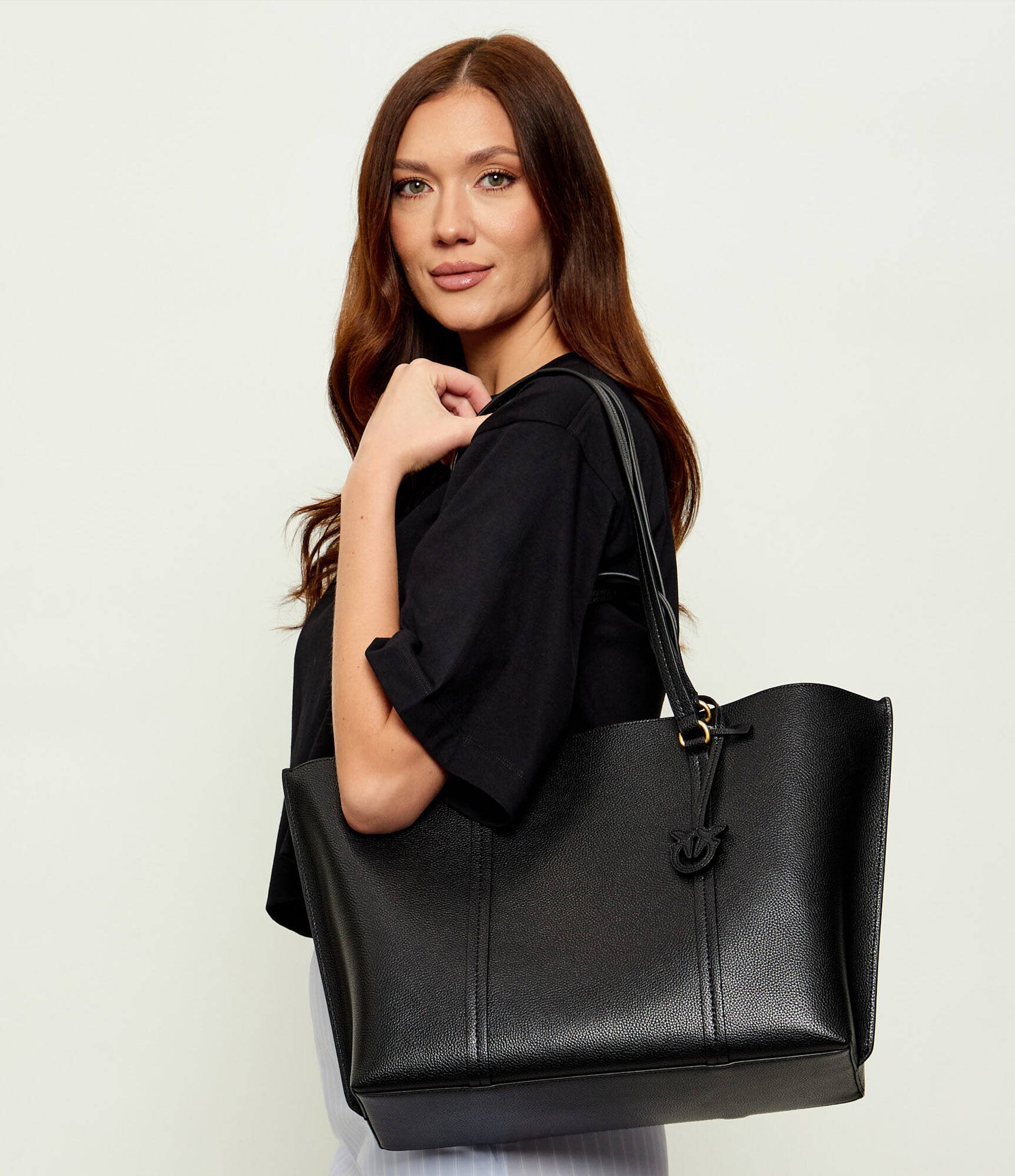 Pinko De piele geantă shopper CARRIE