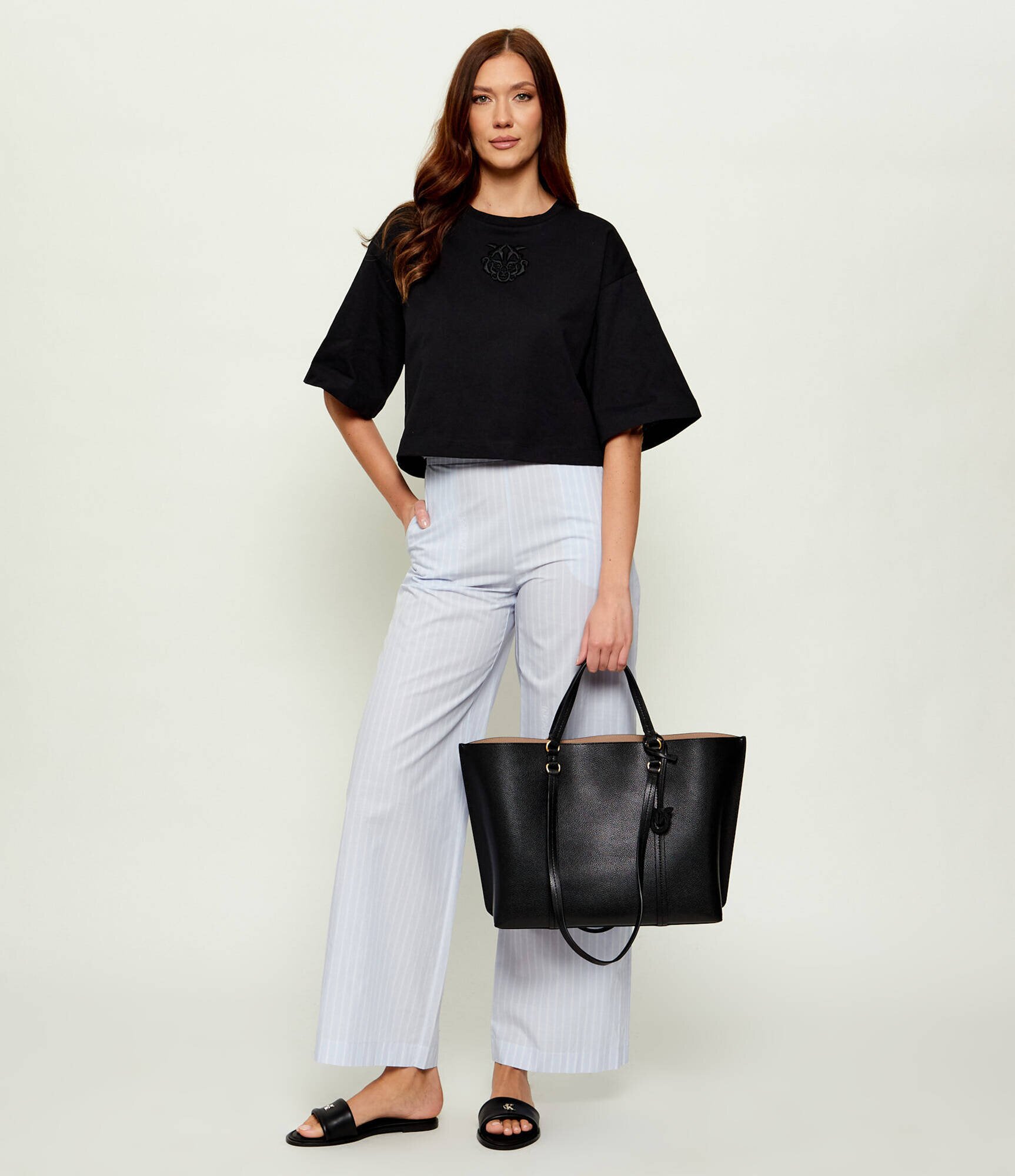 Pinko De piele geantă shopper CARRIE