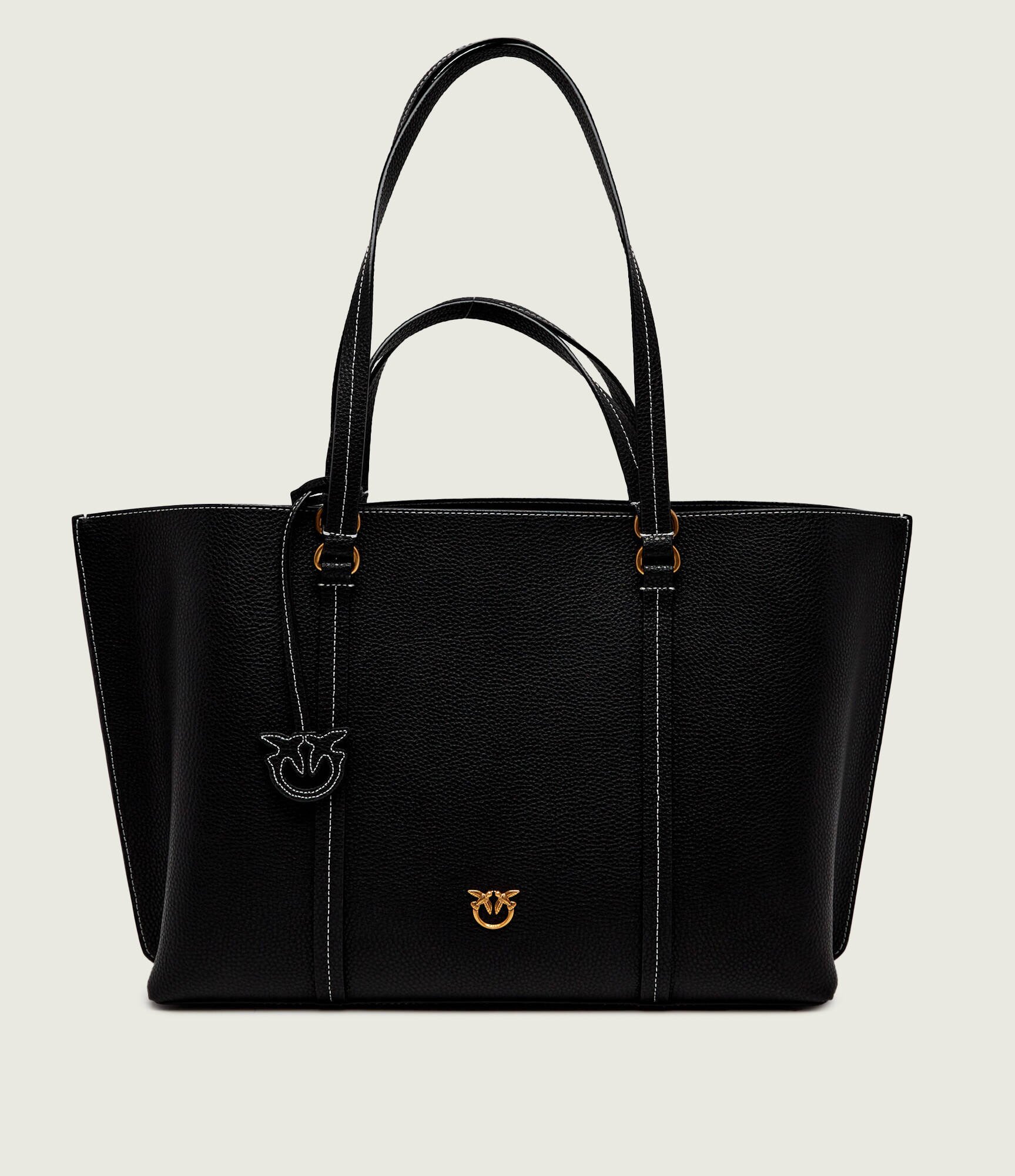 Pinko De piele geantă shopper Carrie