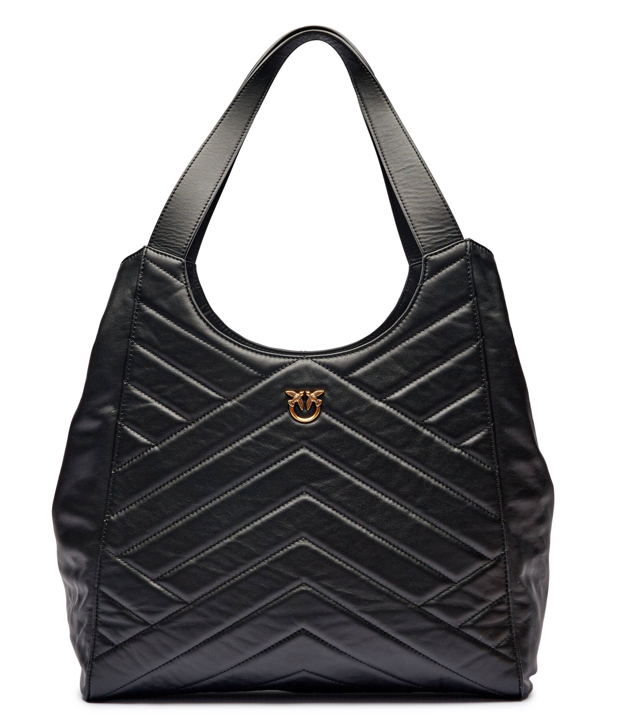 Pinko De piele geantă shopper Puzzle