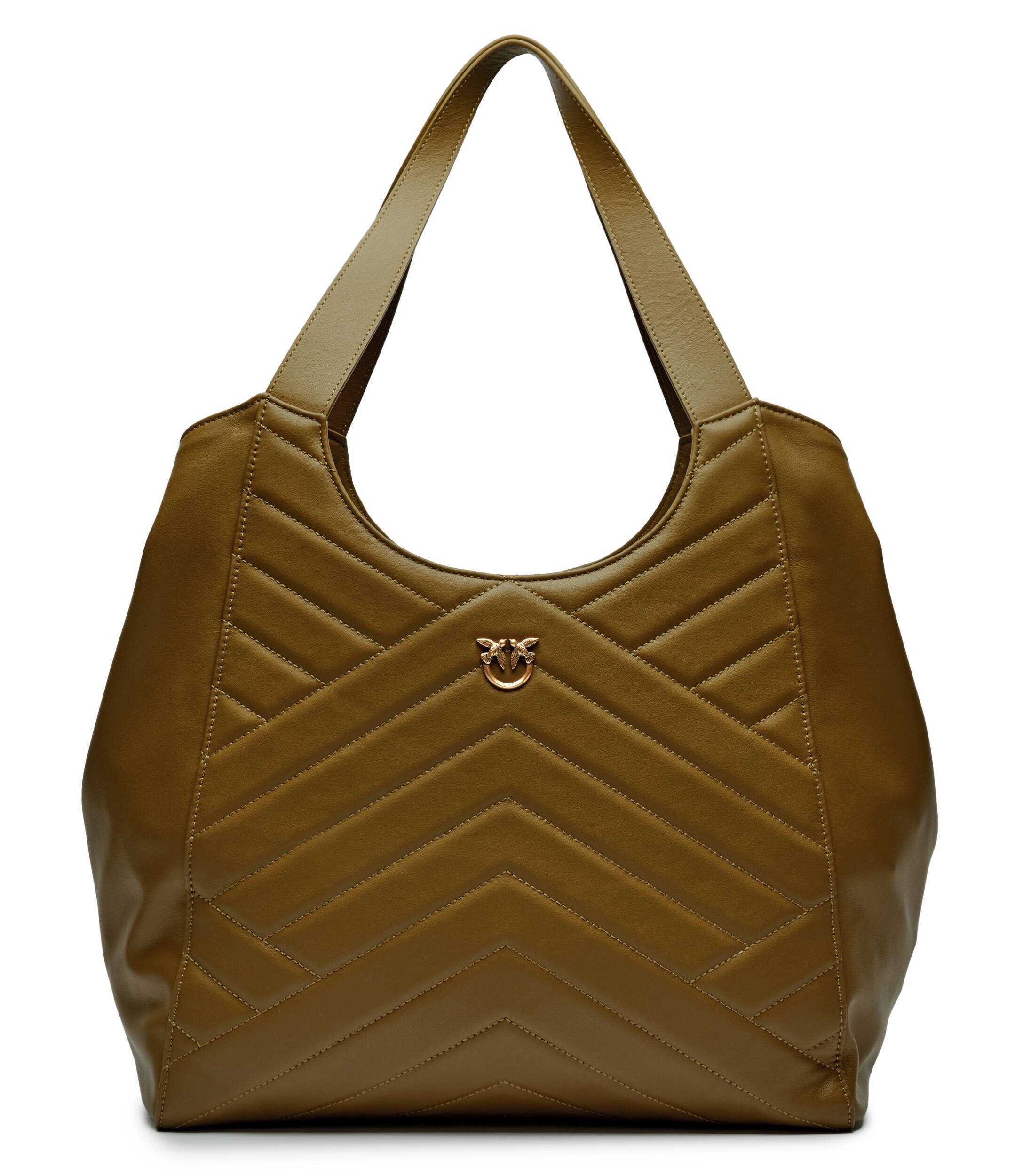 Pinko De piele geantă shopper Puzzle