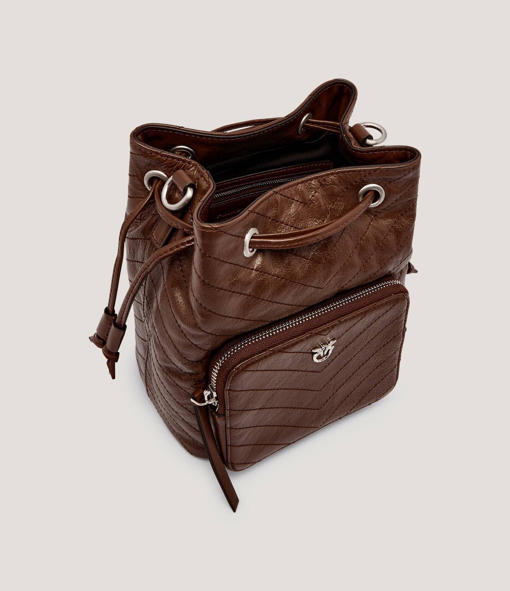 Pinko De piele geantă tip sac Cargo Bucket