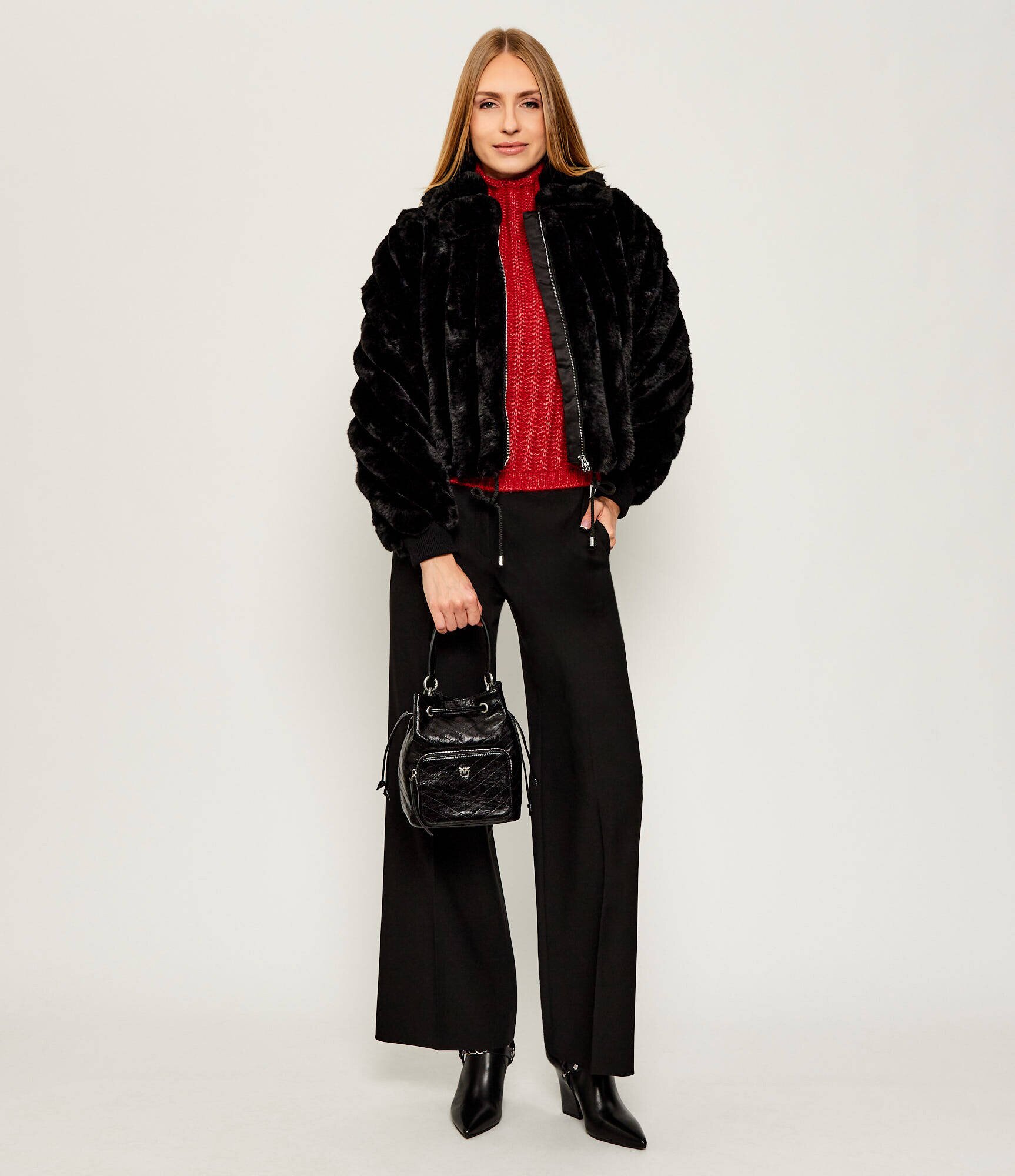 Pinko De piele geantă tip sac Cargo Bucket