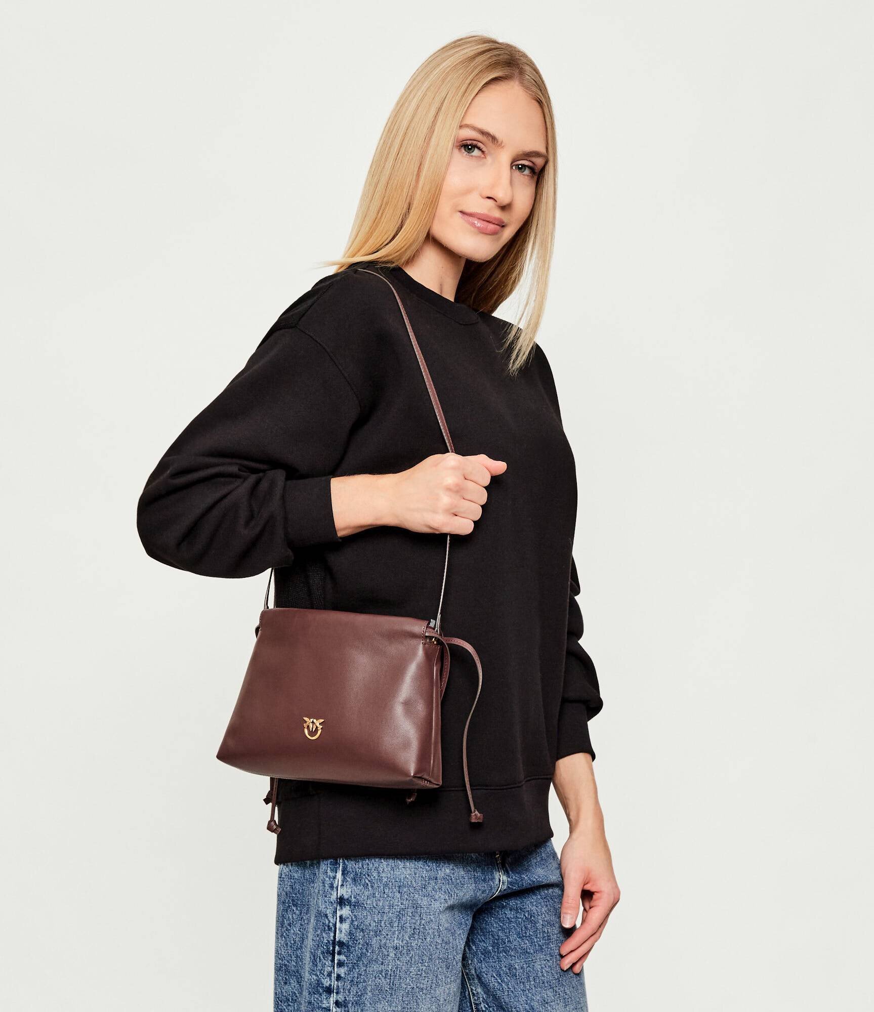 Pinko De piele geantă tip sac MINI CLUTCH
