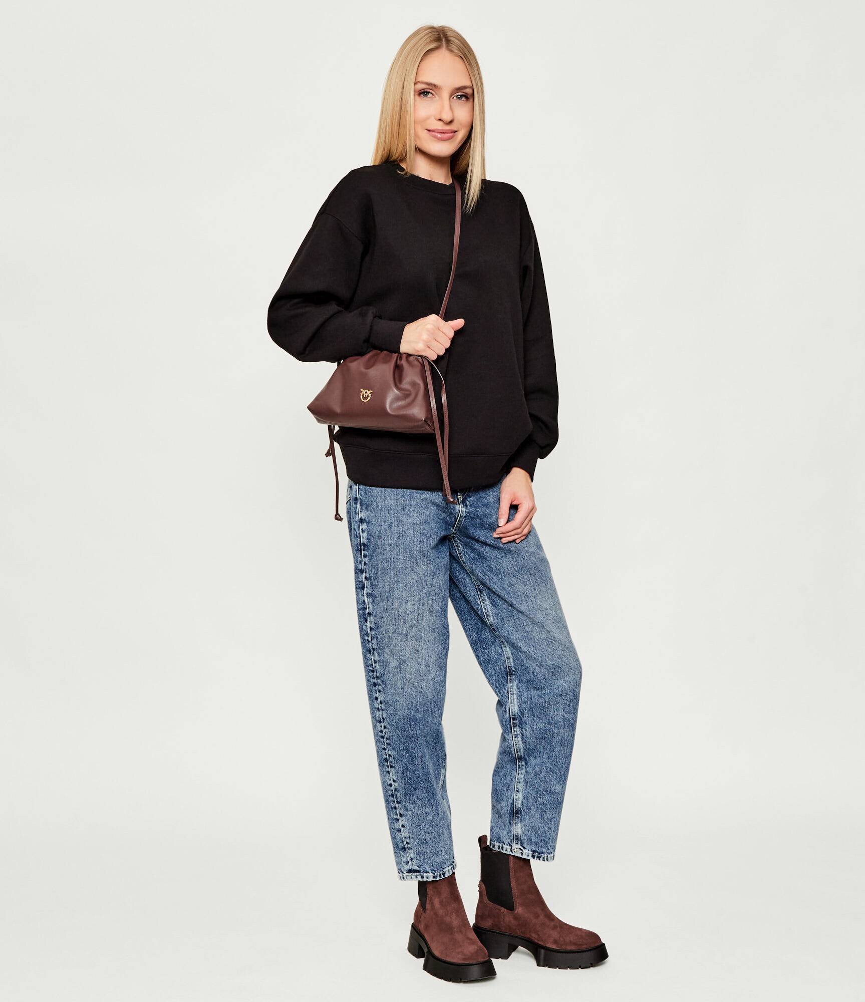 Pinko De piele geantă tip sac MINI CLUTCH