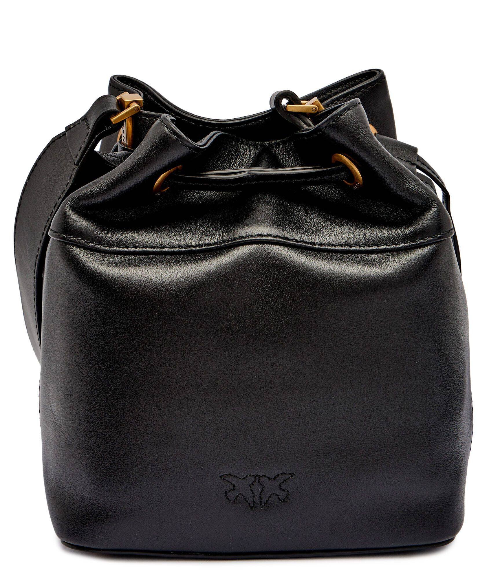 Pinko De piele geantă tip sac Secchiello Mini