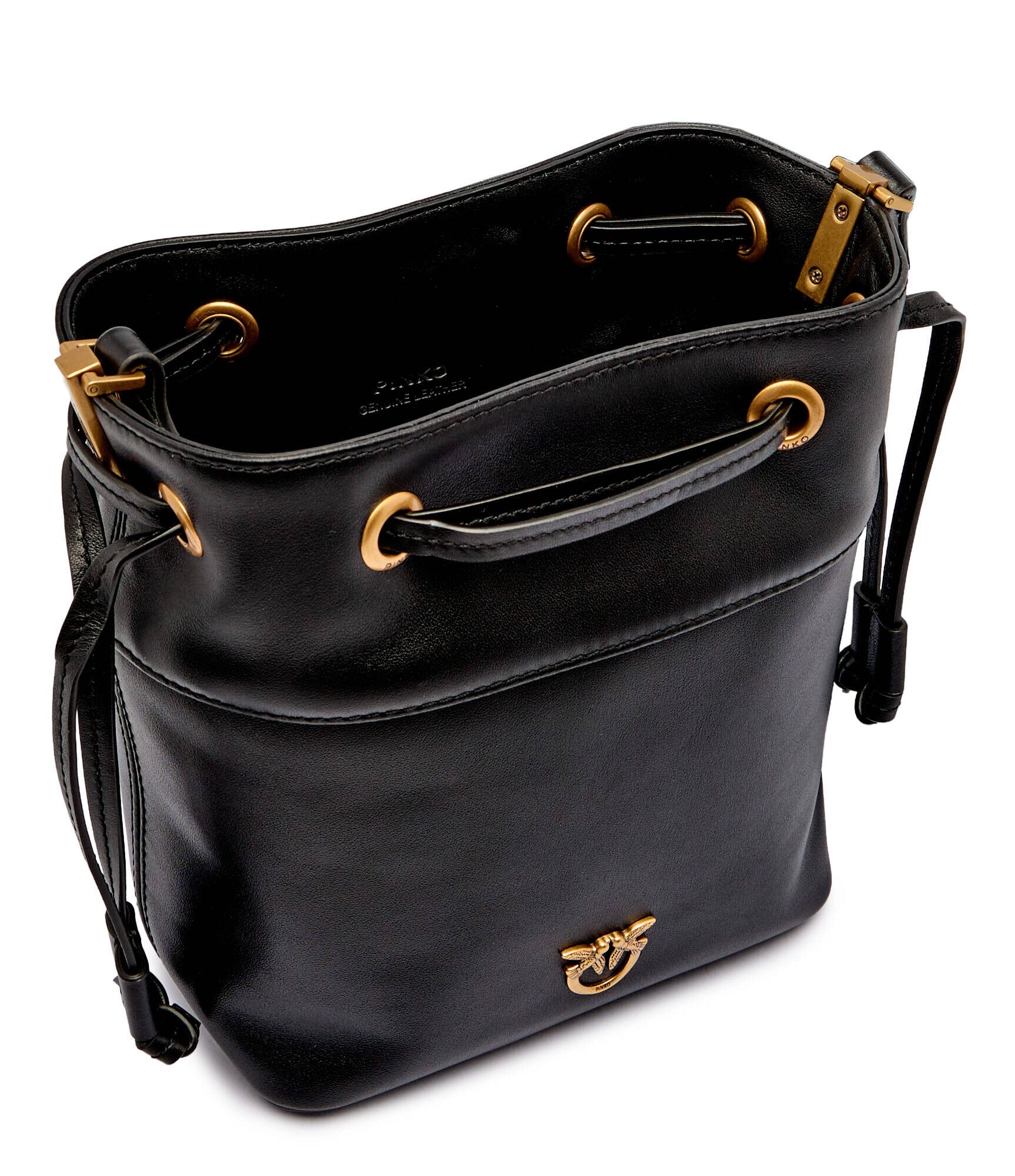 Pinko De piele geantă tip sac Secchiello Mini