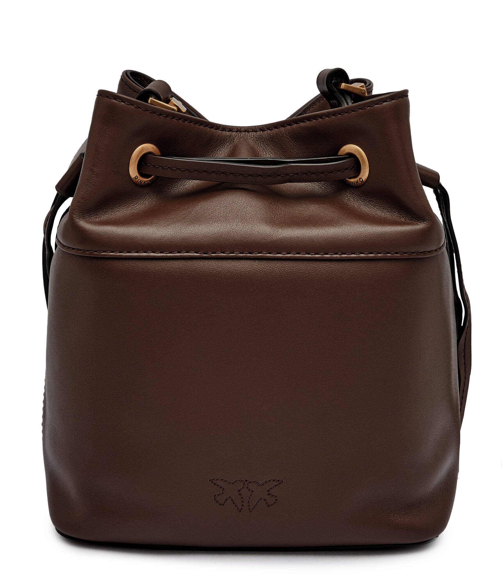 Pinko De piele geantă tip sac Secchiello Mini