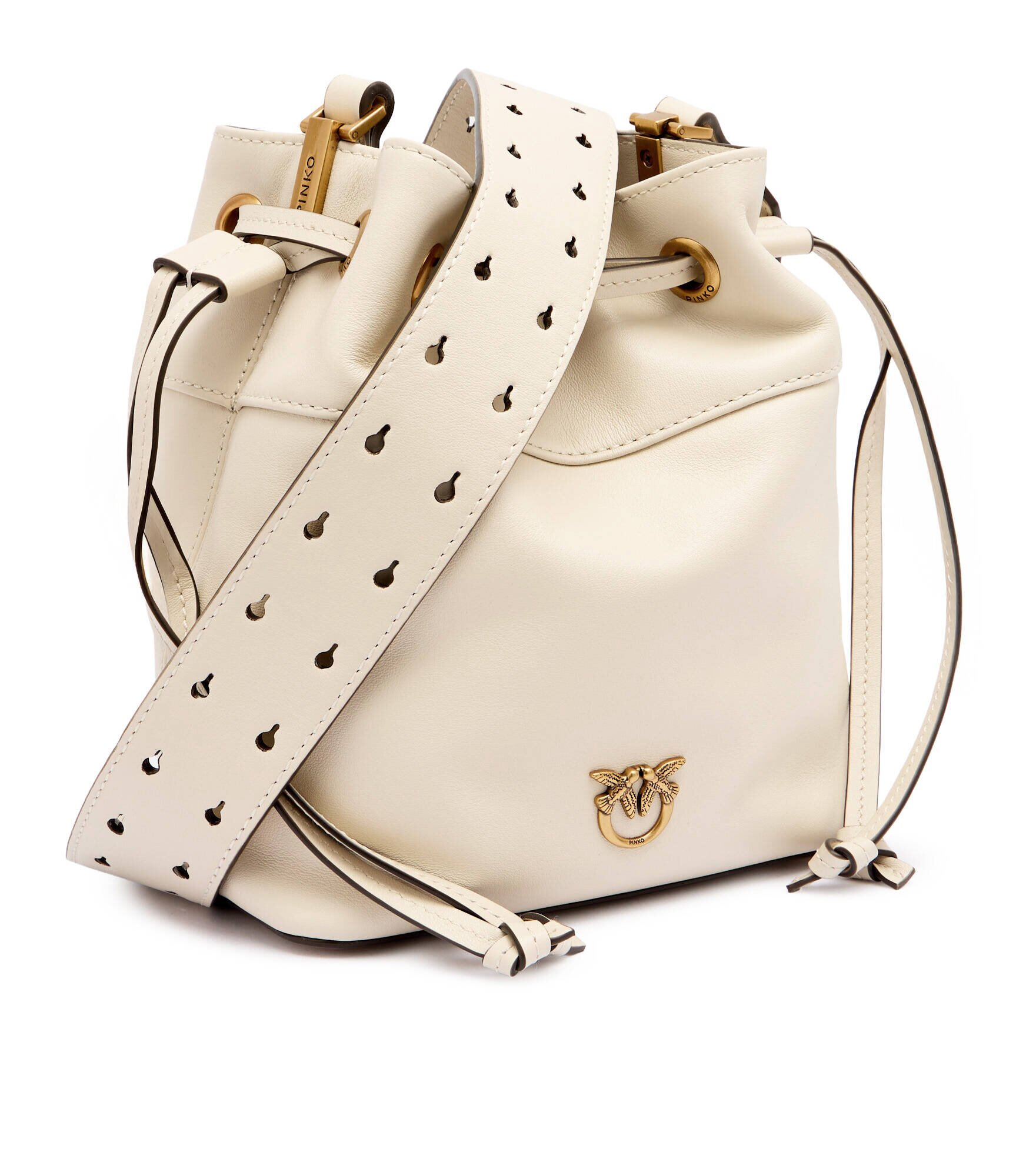 Pinko De piele geantă tip sac Secchiello Mini