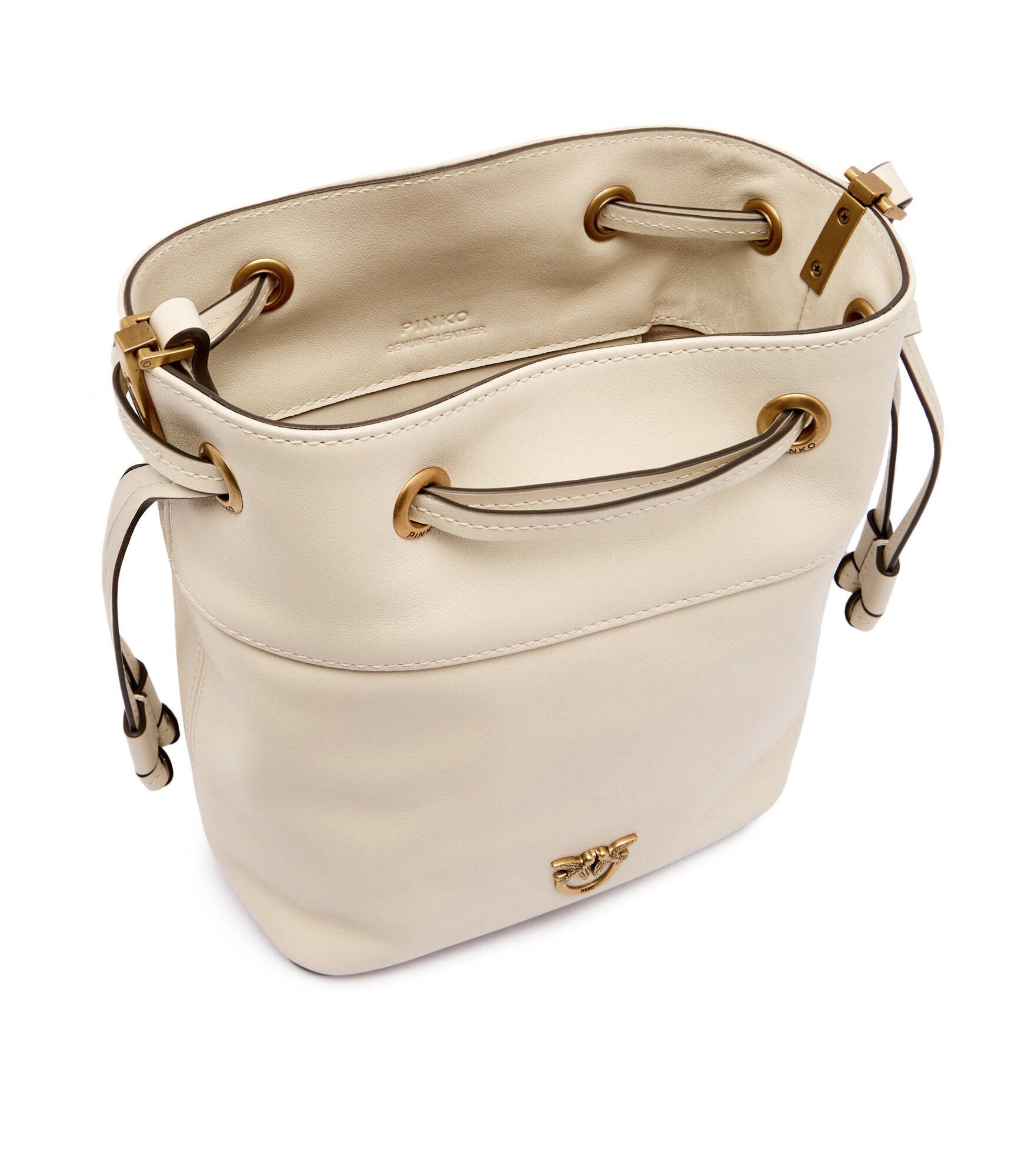 Pinko De piele geantă tip sac Secchiello Mini