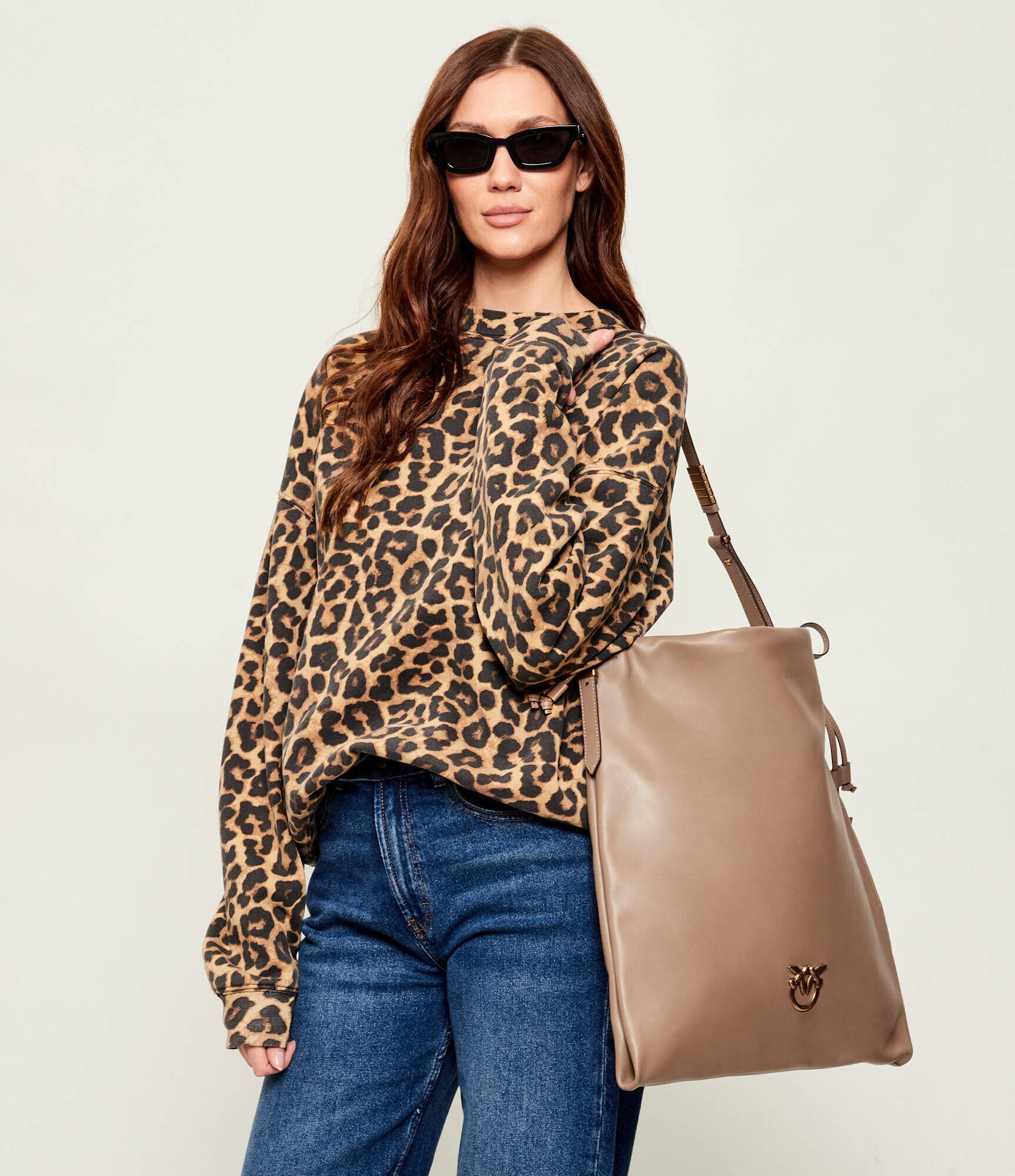 Pinko De piele geantă tip sac SLOUCHY EXTRA