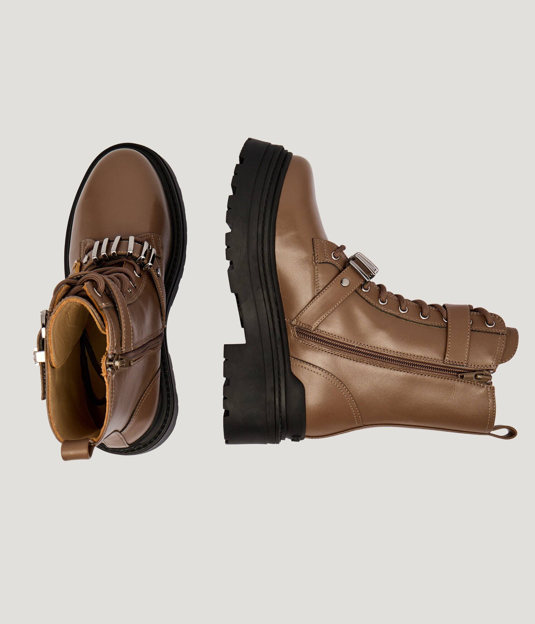 Pinko De piele ghete biker Mia 19