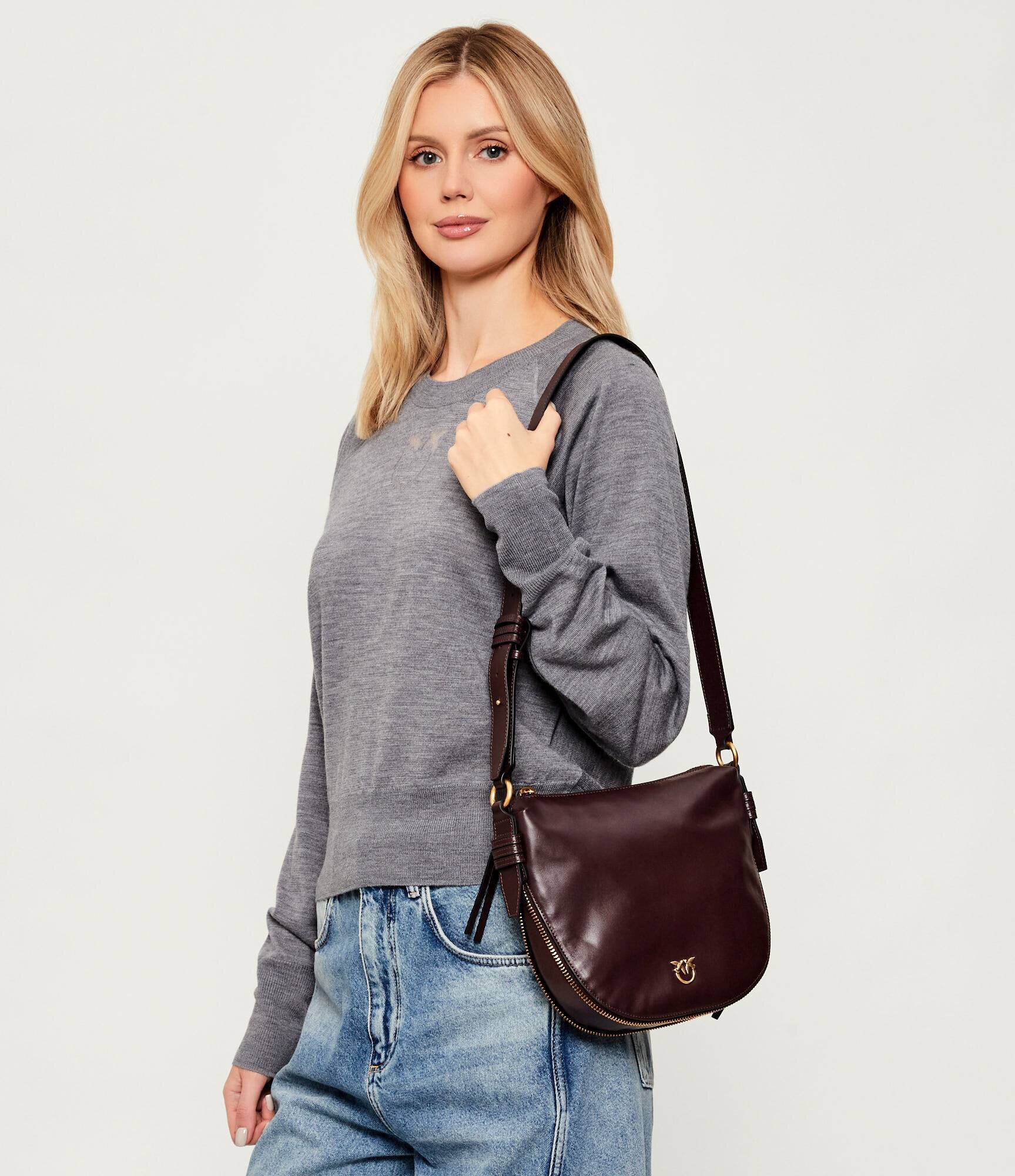 Pinko De piele hobo AROUND MINI