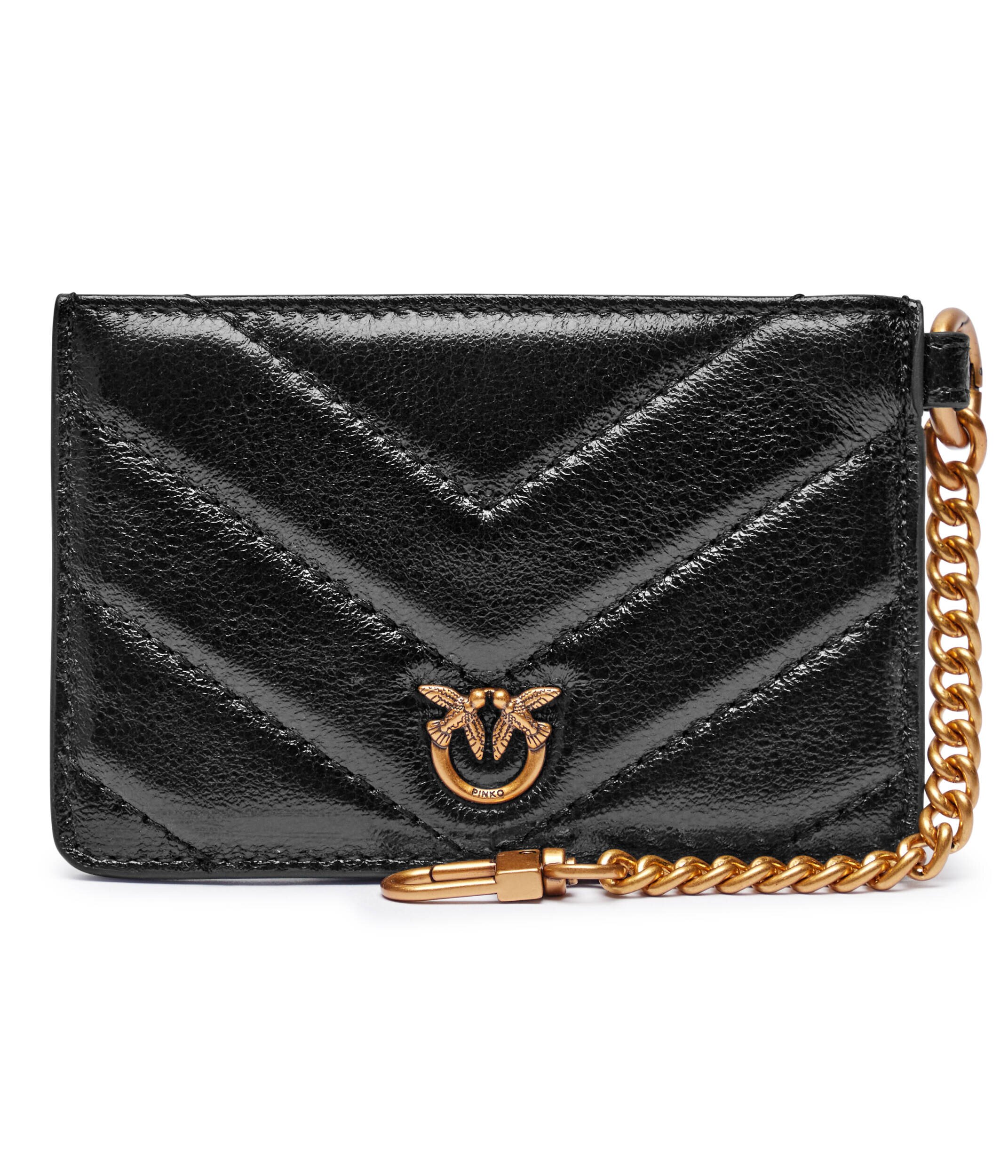 Pinko De piele husă pentru carduri CHAIN