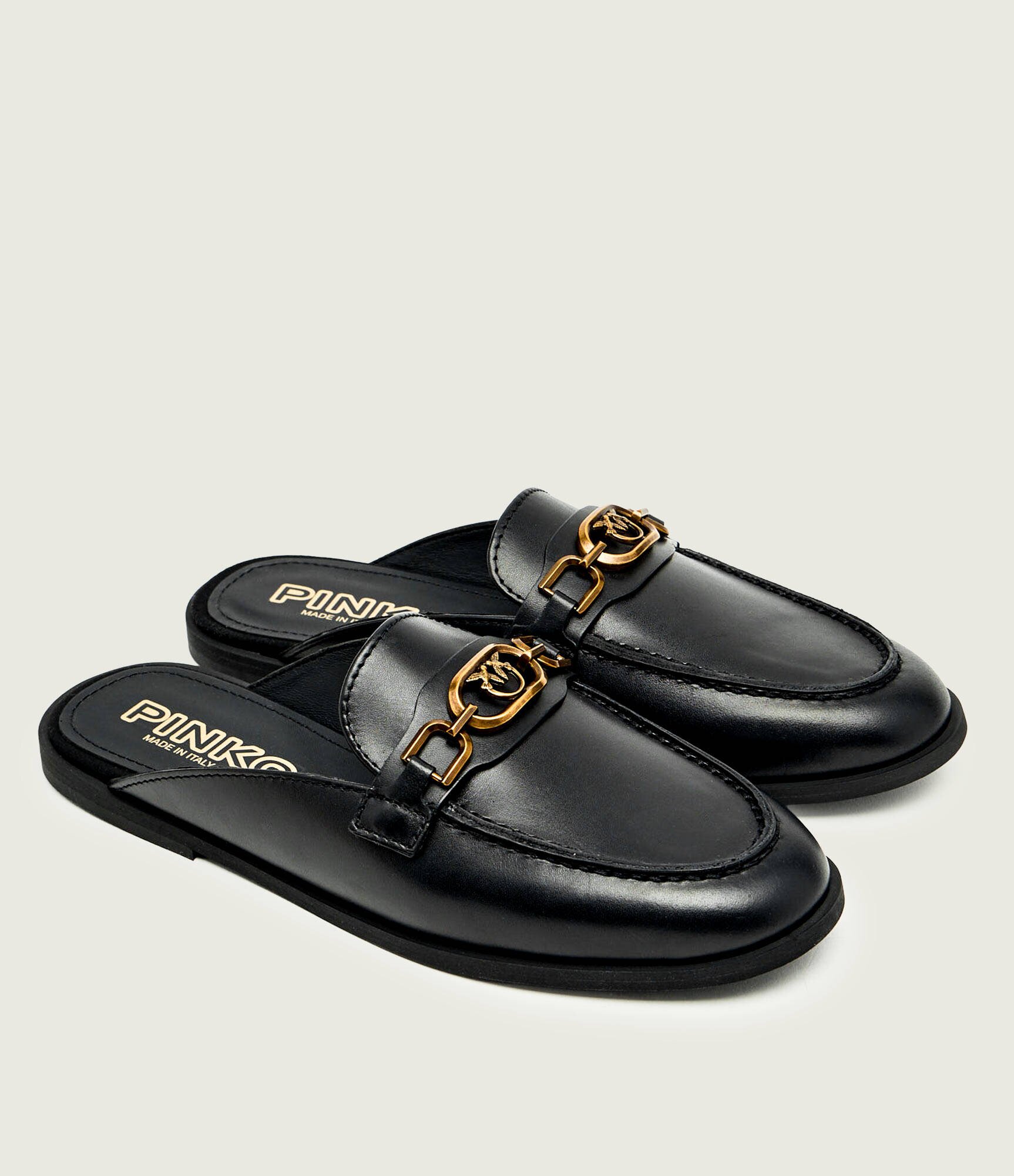 Pinko De piele mules (încălțăminte) NATY 09