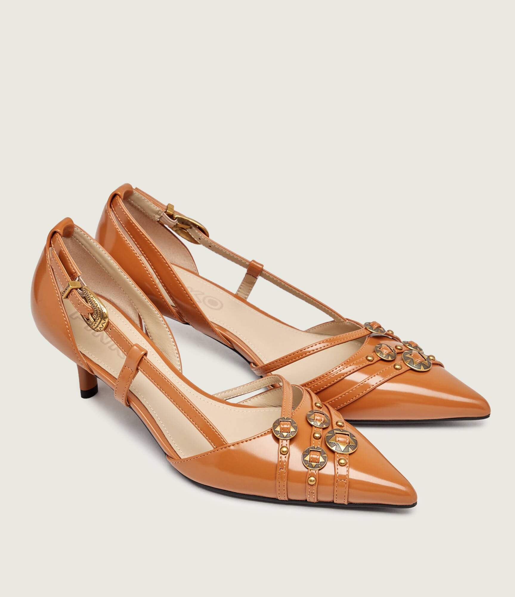 Pinko De piele pantofi Gloria 16 cu adaos de piele