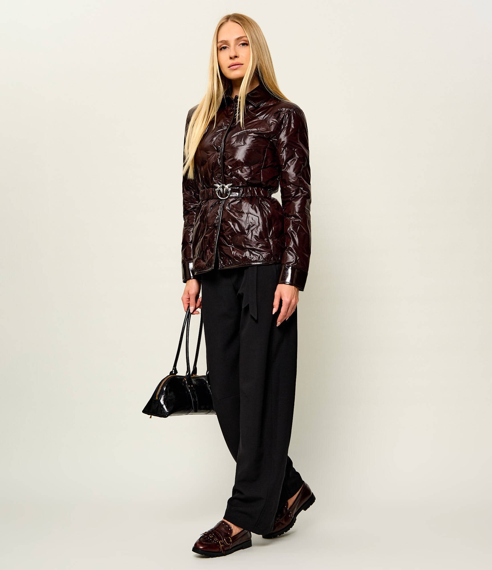Pinko De piele pantofi loafer Nora 08