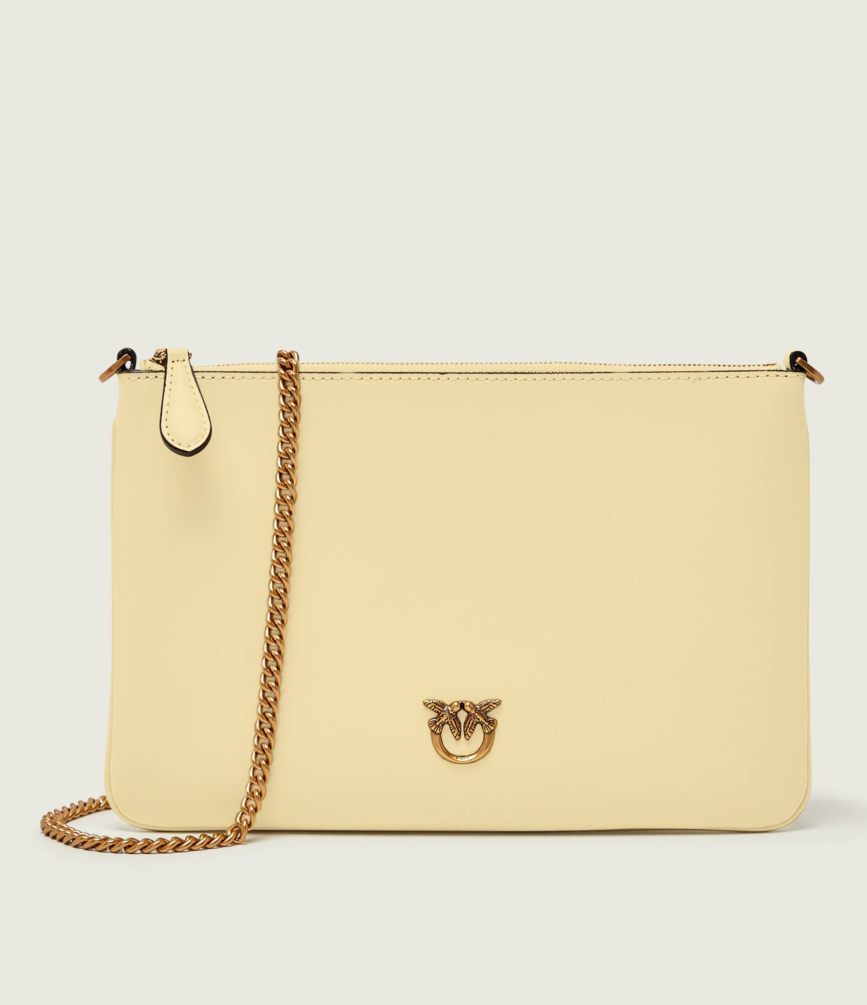 Pinko De piele poșetă plic Flat Classic Vitello Seta