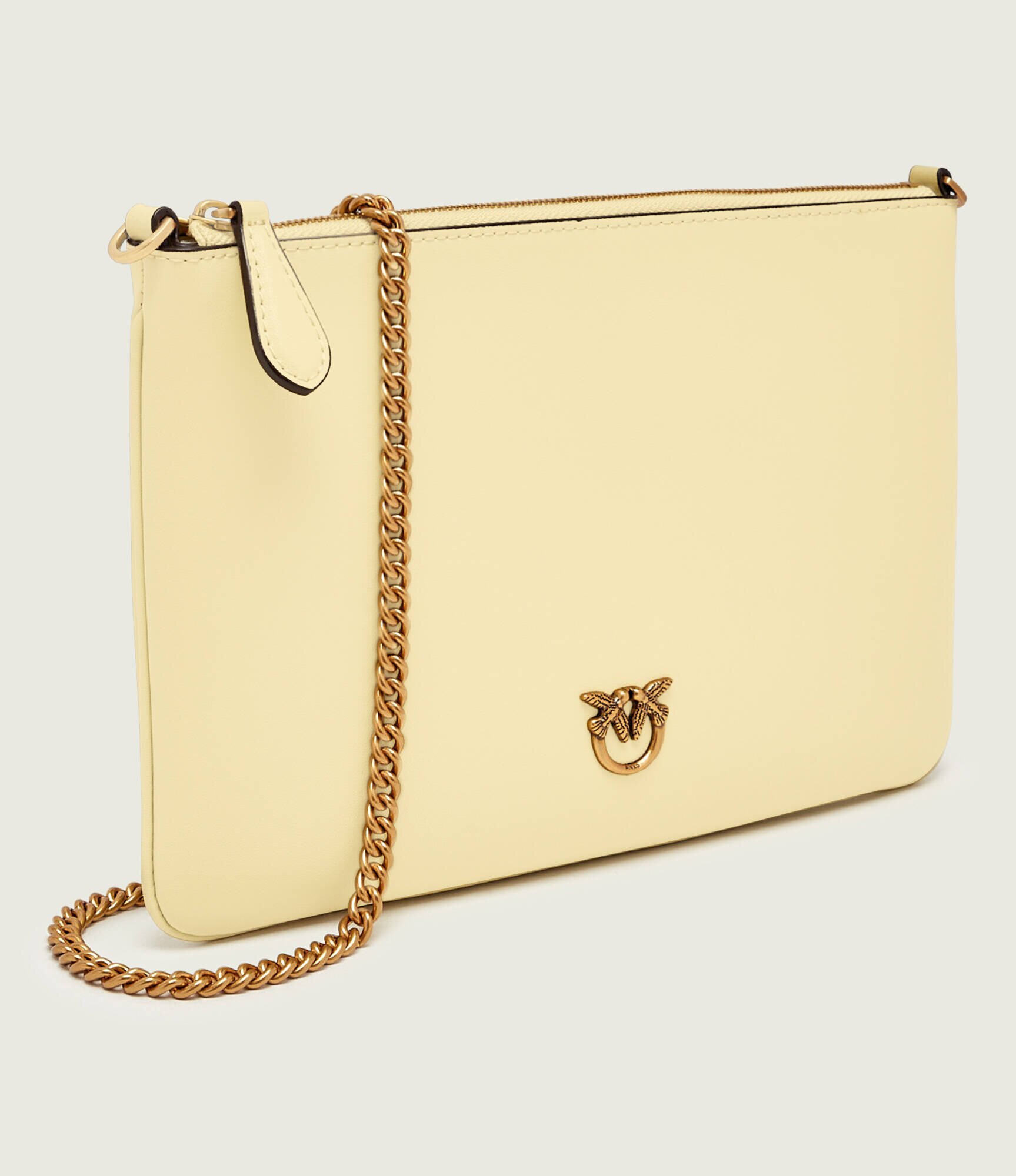 Pinko De piele poșetă plic Flat Classic Vitello Seta