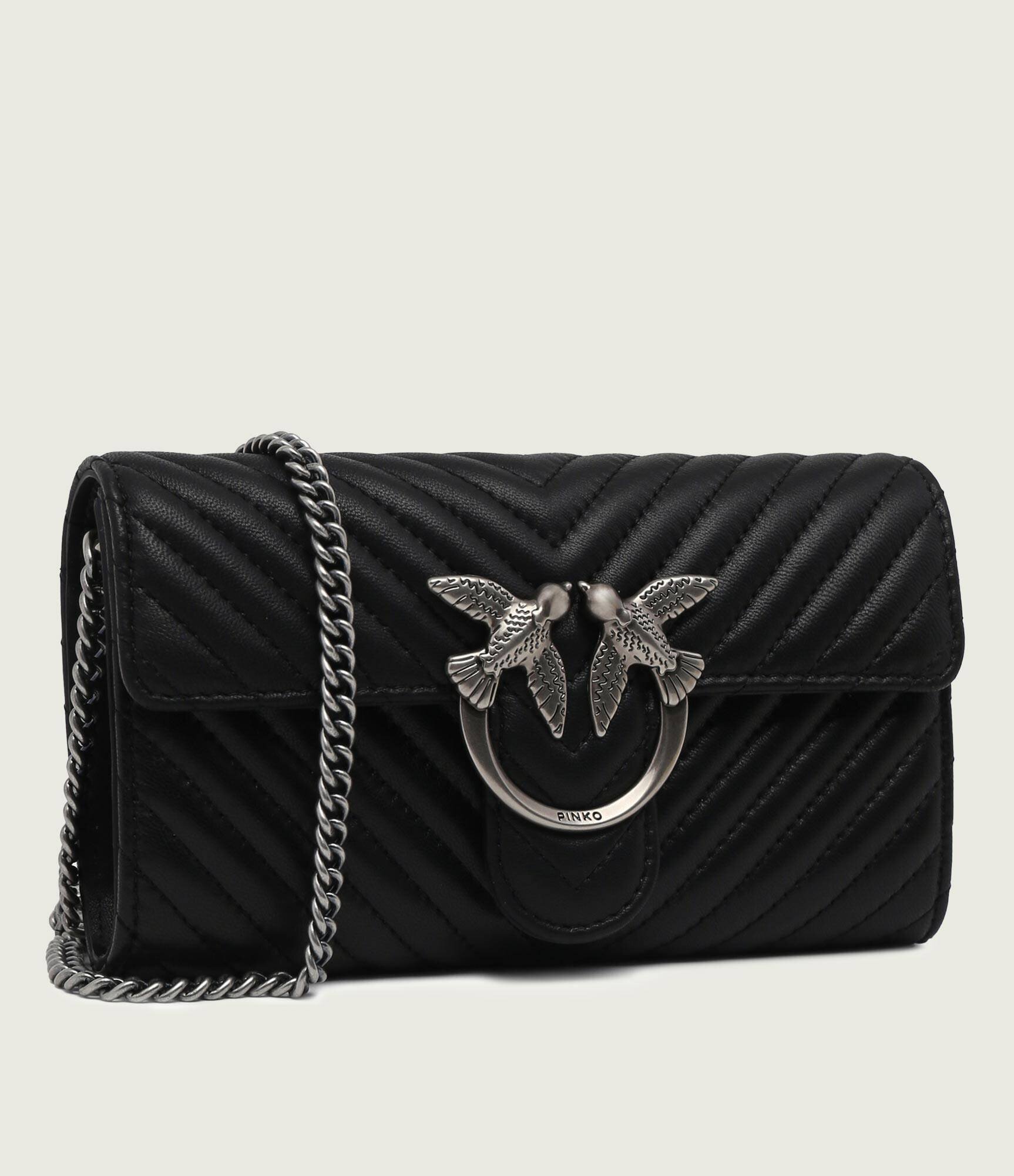 Pinko De piele poșetă plic/portofel LOVE ONE WALLET C SHEEP NAPPA