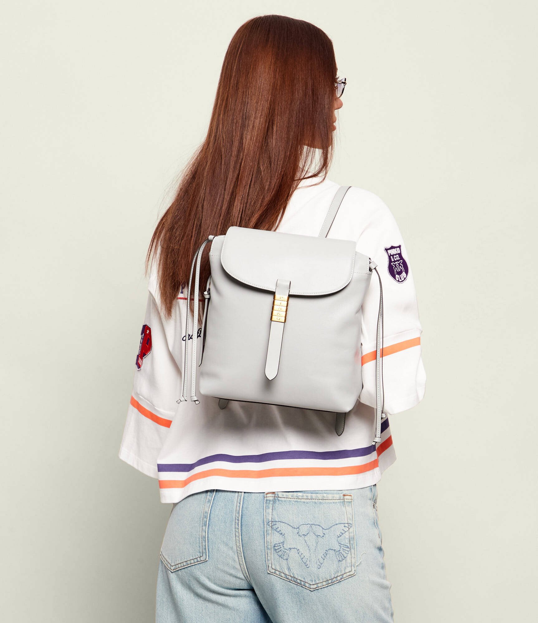 Pinko De piele rucsac/geantă