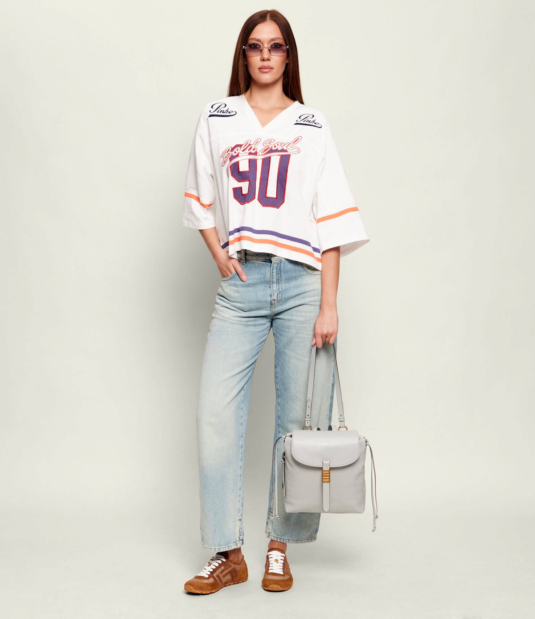 Pinko De piele rucsac/geantă