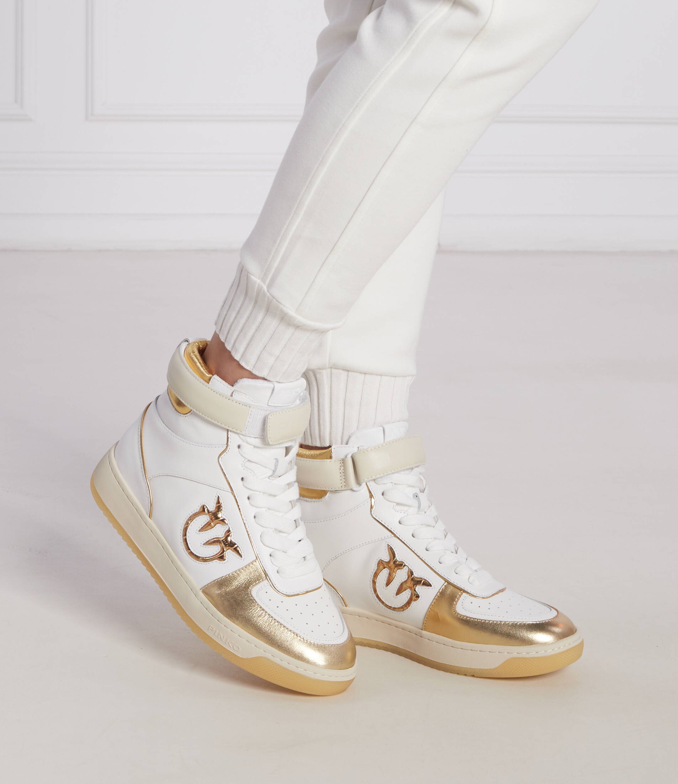 Pinko De piele sneakers Lorena Basket Hi