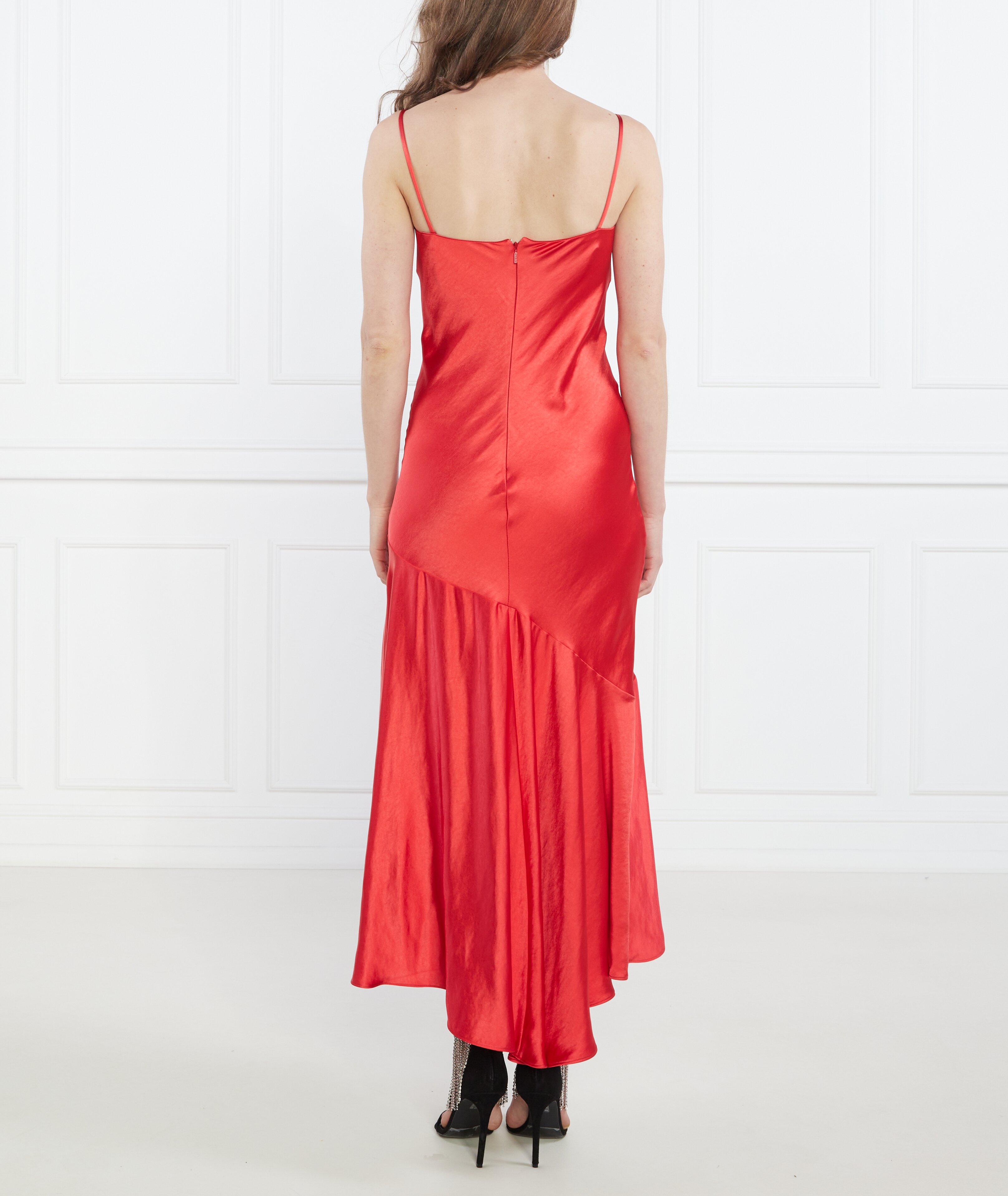 Pinko De satin rochie La Rosas