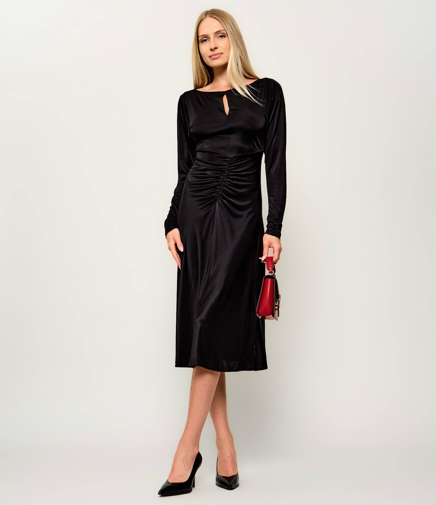 Pinko De satin rochie Lybra