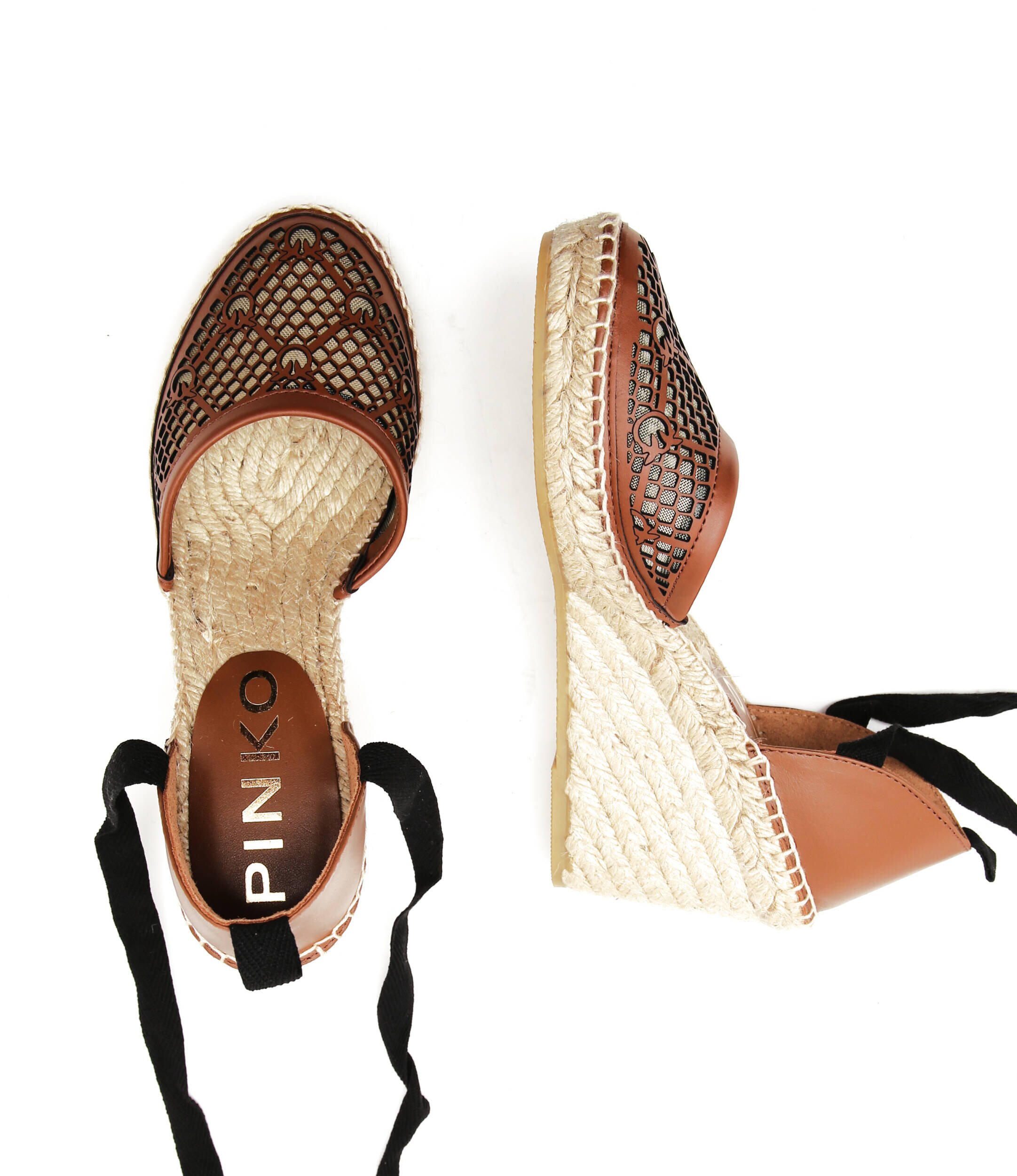 Pinko Espadrile Patty cu adaos de piele