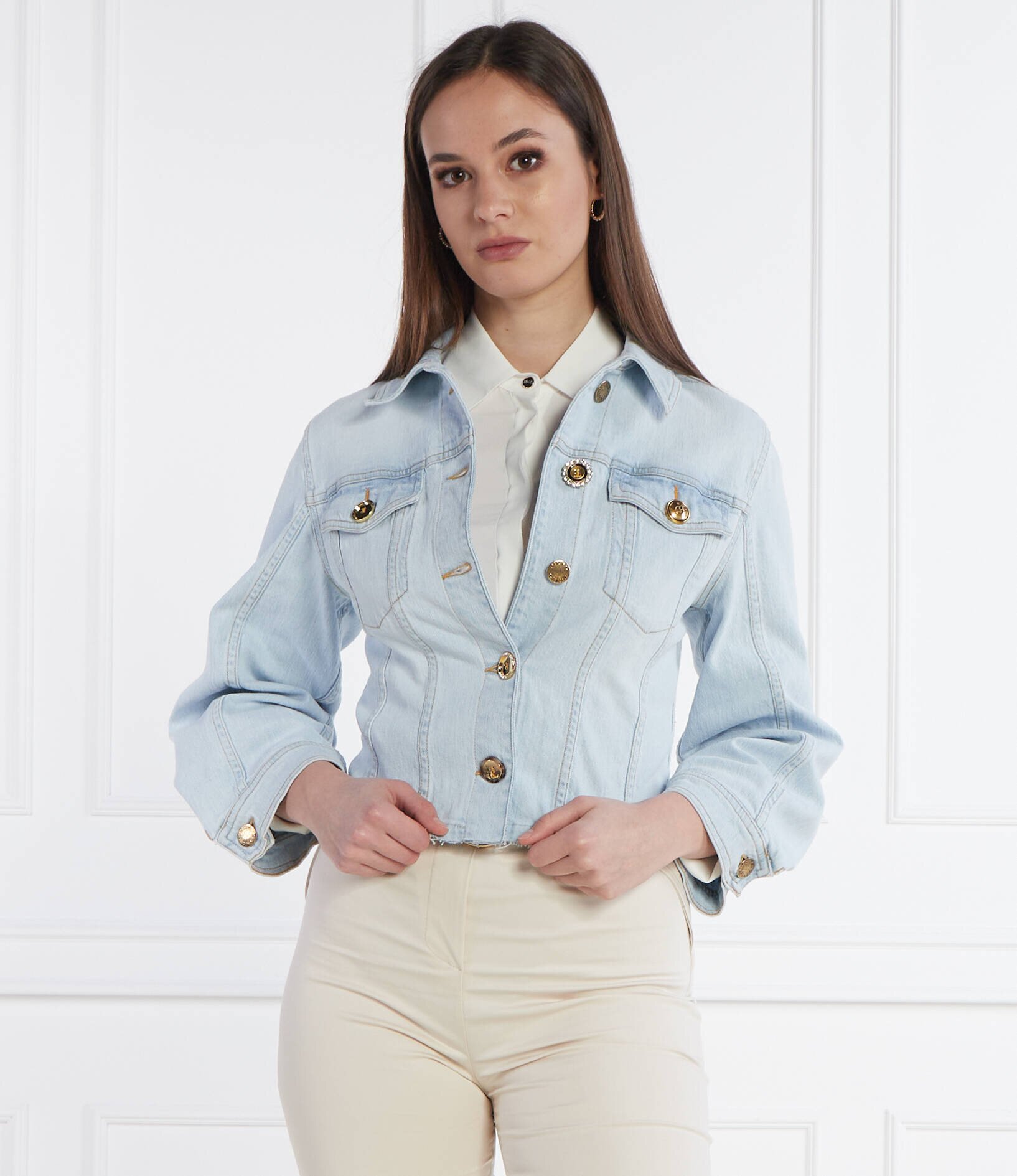 Pinko Geacă de blug BOB GIUBBINO | Cropped Fit