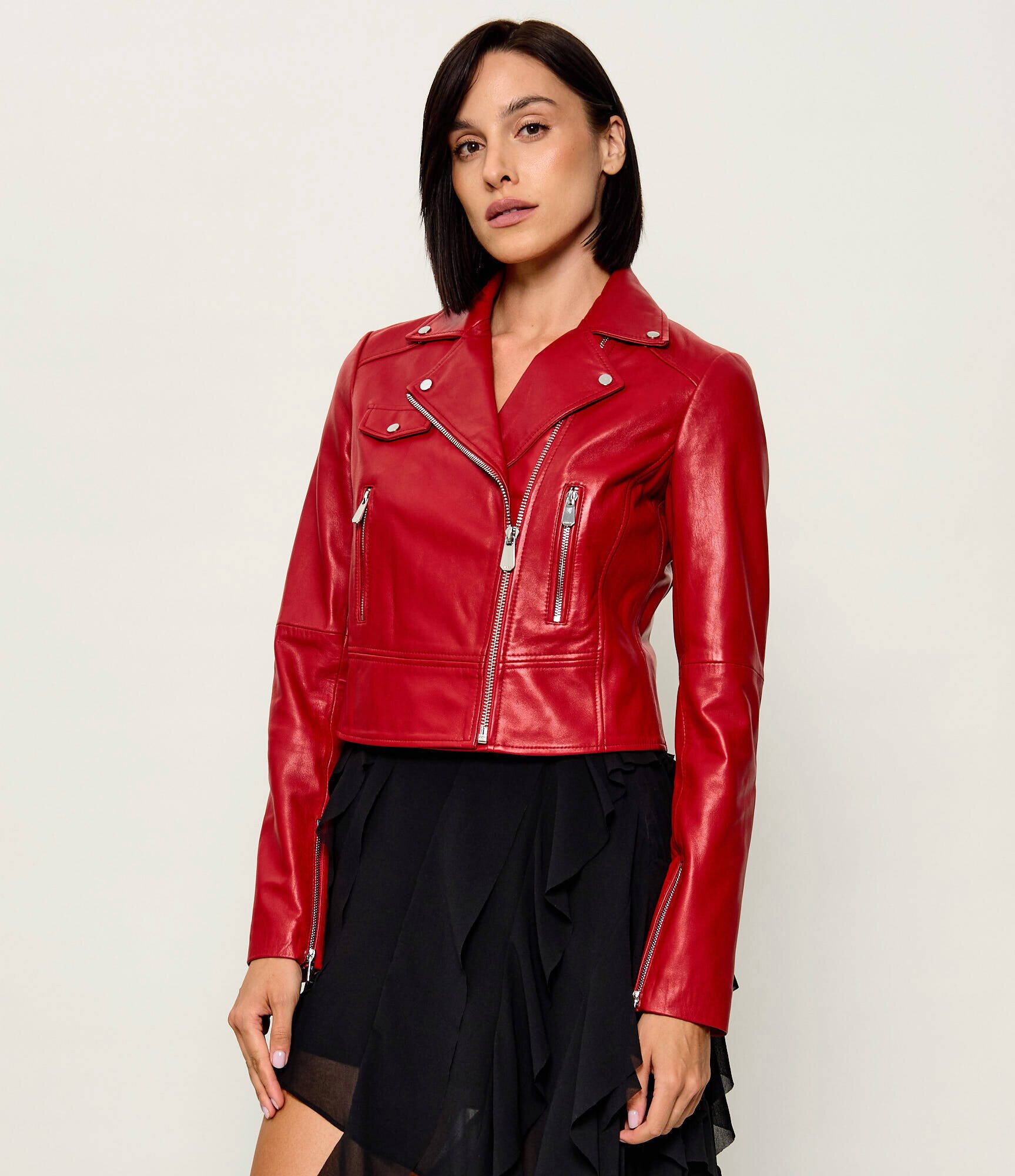 Pinko Geacă de piele New Sensibile | regular fit