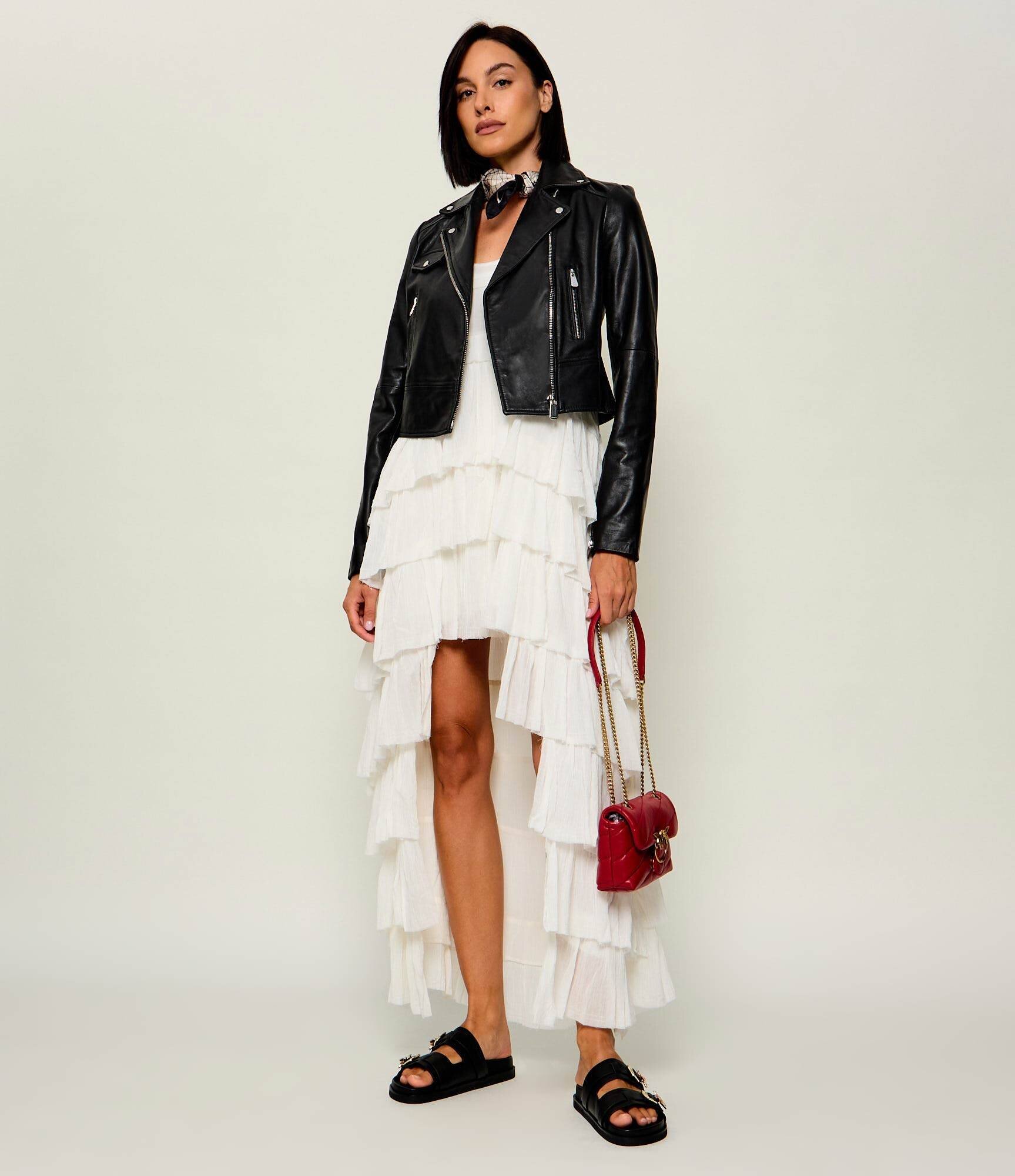 Pinko Geacă de piele New Sensibile | regular fit