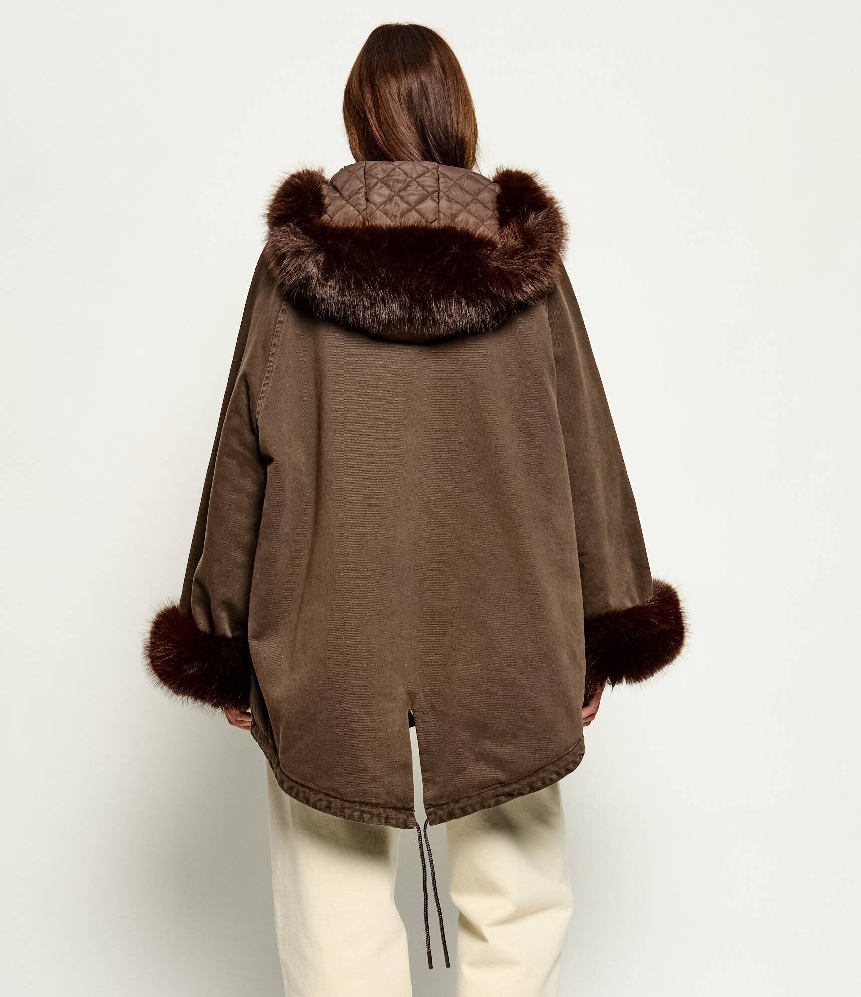 Pinko Geacă parka Patria | Loose fit | shearling