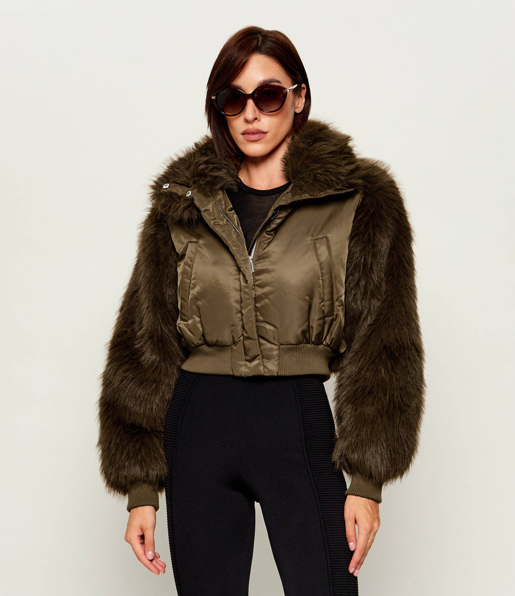Pinko Geacă Primitivo | Cropped Fit | shearling